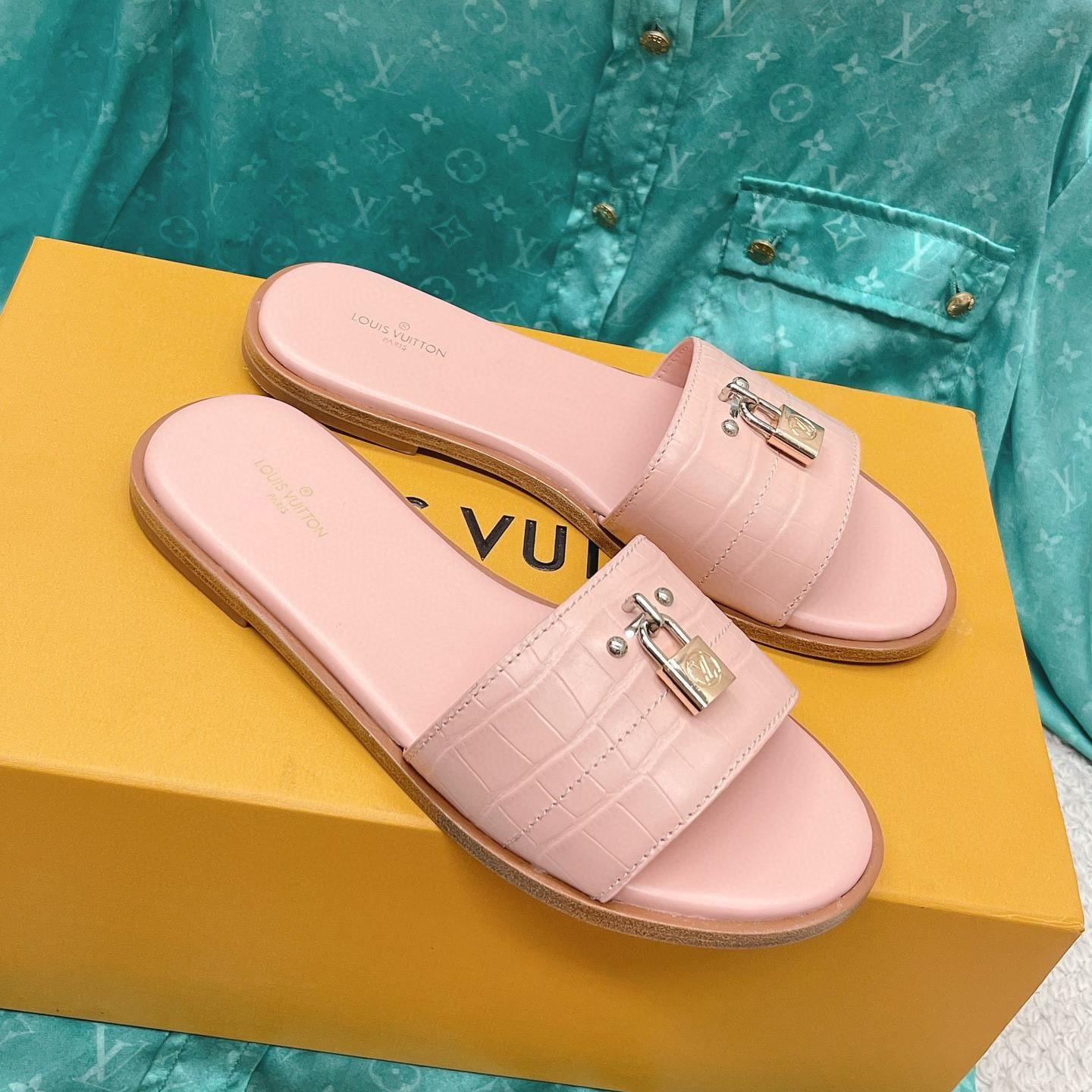 Louis Vuitton LV Leather Flip-flops Slide Sandal