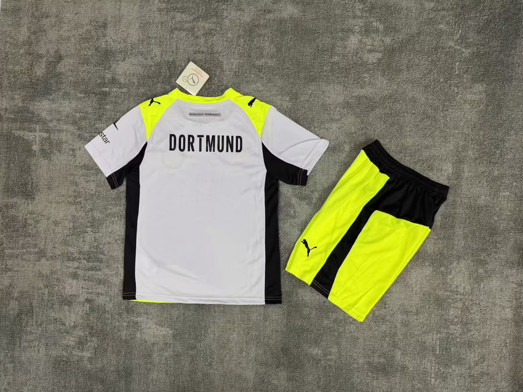 2025-26 Dortmund Away Jersey - Children's Set Fans Edition