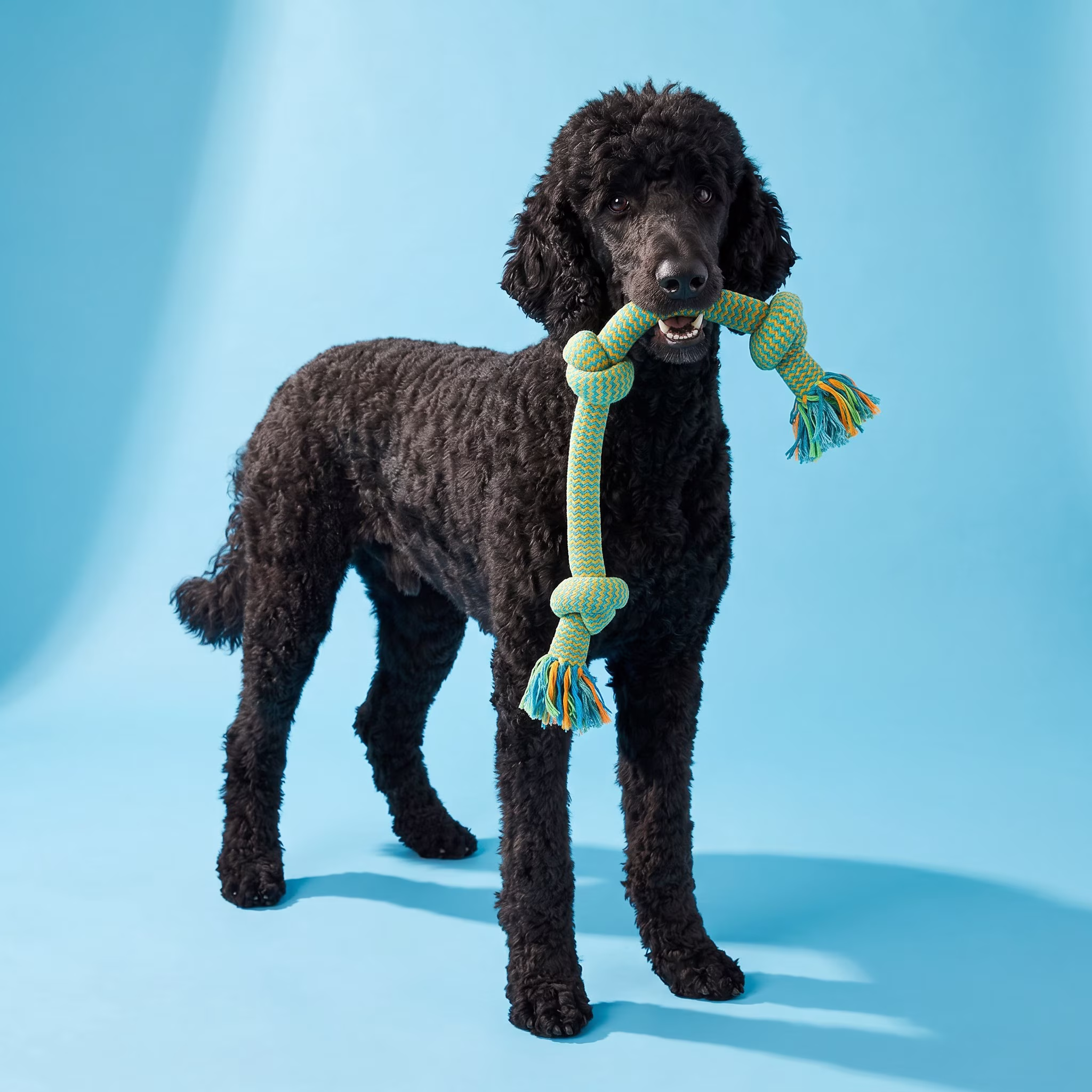 Vibrant Life Multicolor 2-Knot Rope Dog Toy, Chew Level 2