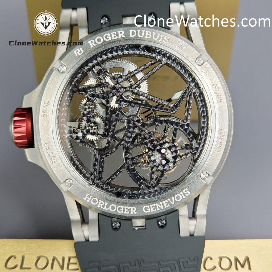 Roger Dubuis Super Clone Watches 1:1 Excalibur Spider Skeleton Tourbillon RDDBEX0545 42MM
