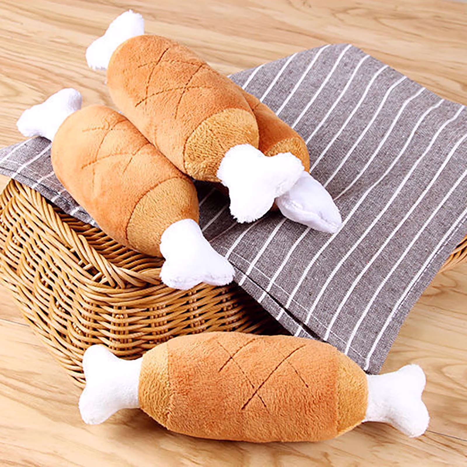 kladzum Dog Toys Small Dog -Chicken Leg Toy Sound Dog Toy Interactive Dog Toys Pet Supplies