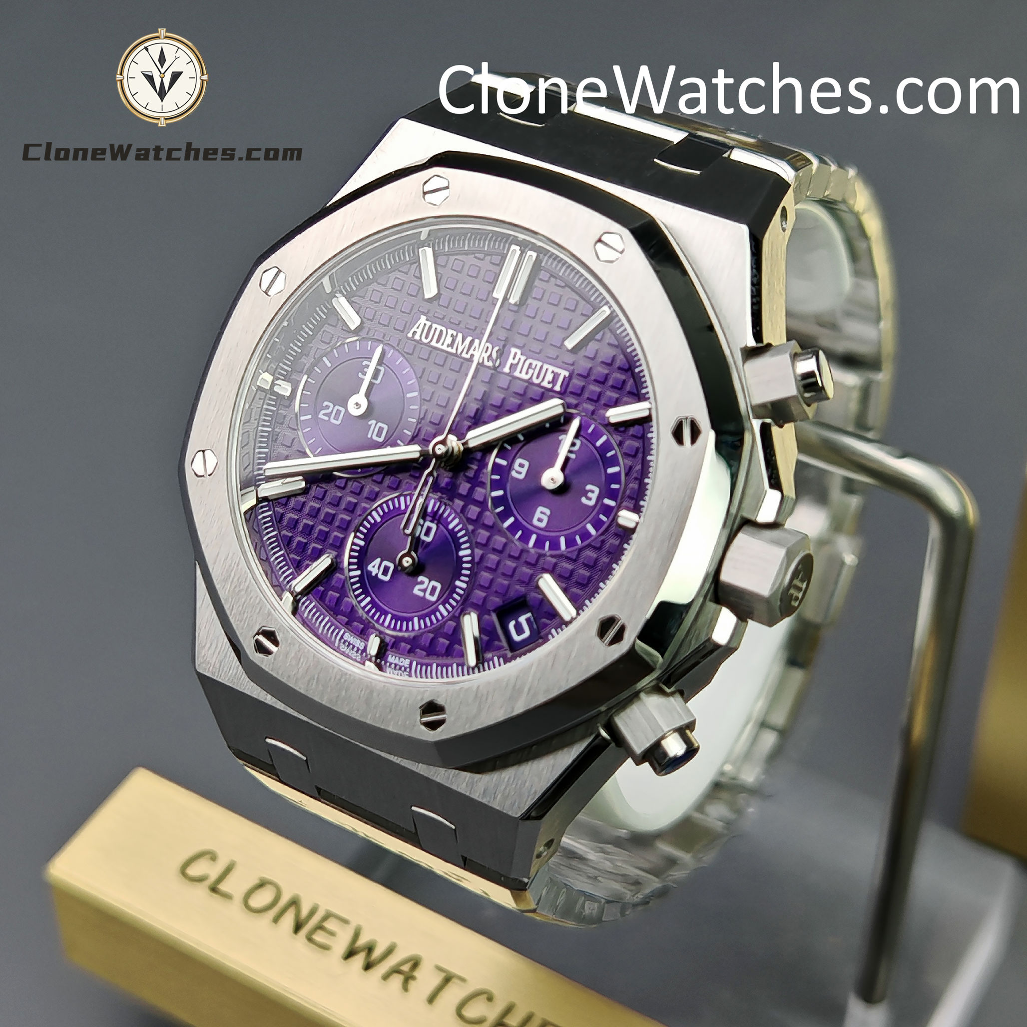 Audemars Piguet Super Clone Watches 1:1 Purple Dial 26240 Royal Oak Selfwinding Chronograph