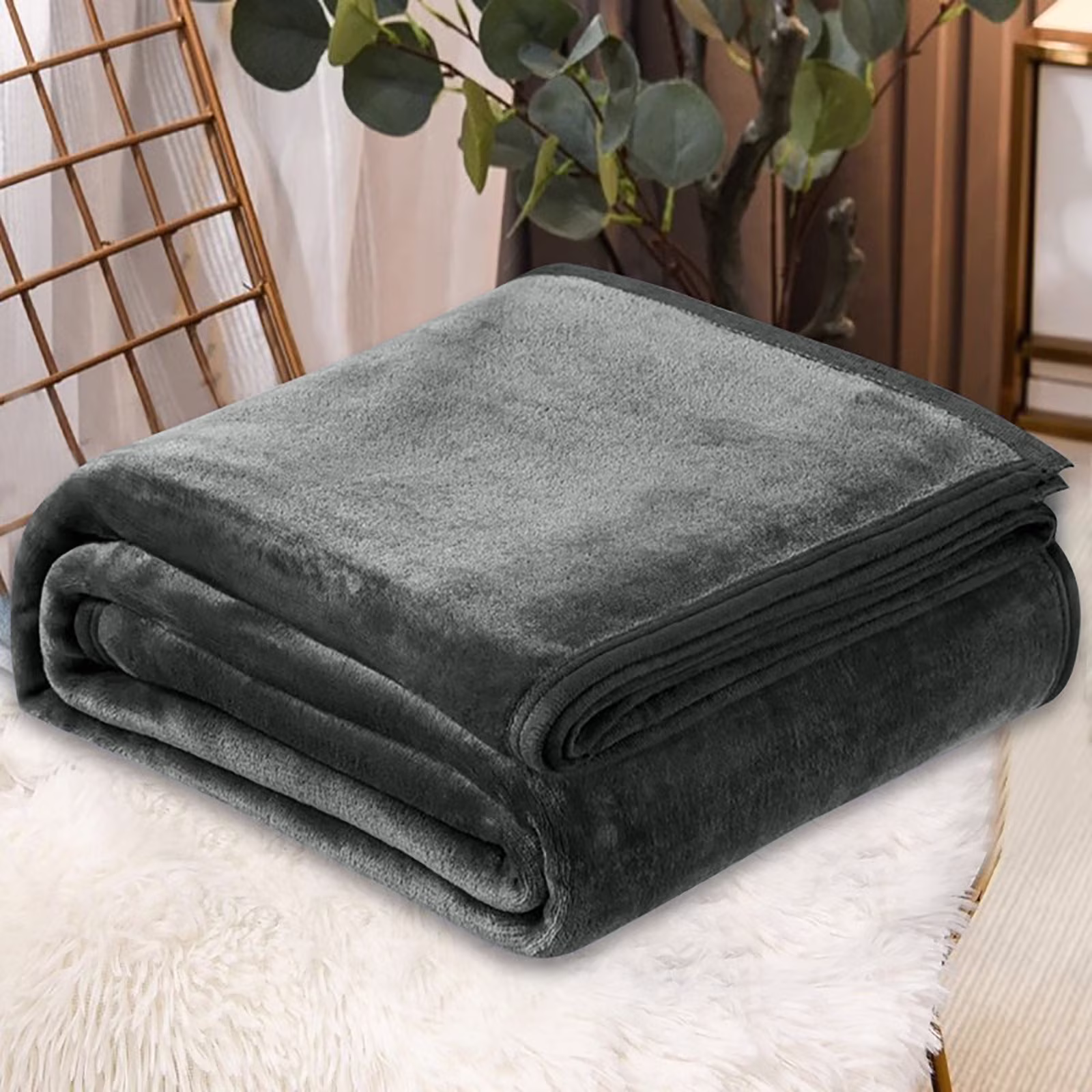 Throw Blanket Qwtwty Super Soft Warm Solid Warm Micro Plush Fleece Blanket Throw Rug Sofa Bedding 70x100cm