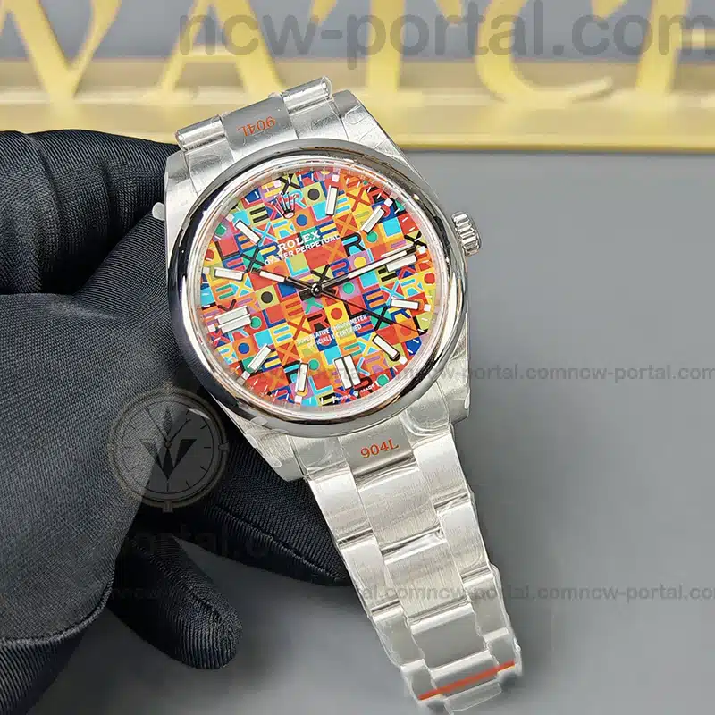 Rolex Super Clone Watches 1:1 Oyster Perpetual Multicoloured Jubilee-Motif Dial m134300-0010 3230 Movement 41mm