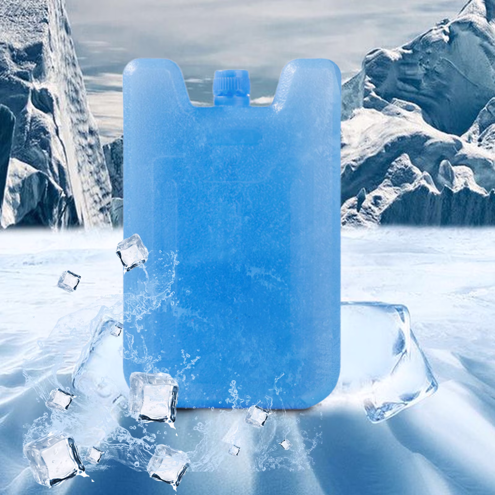 Ice Packs for Lunch Boxes, Cooler Tote Bags, Reusable Refreezable Cold Slim Large Cheap Hard Portable Ice Packs, for Bento Shipping Beach Camp Car