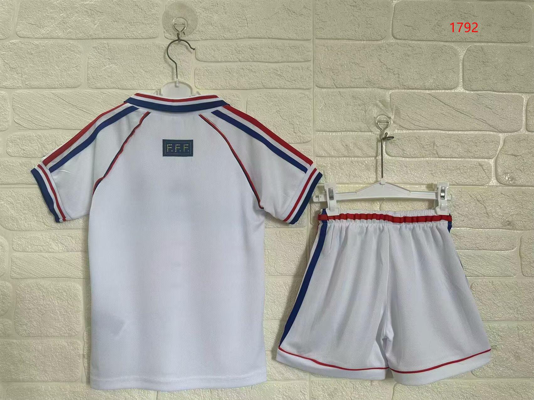1998 France Away Retro - Kids Kit