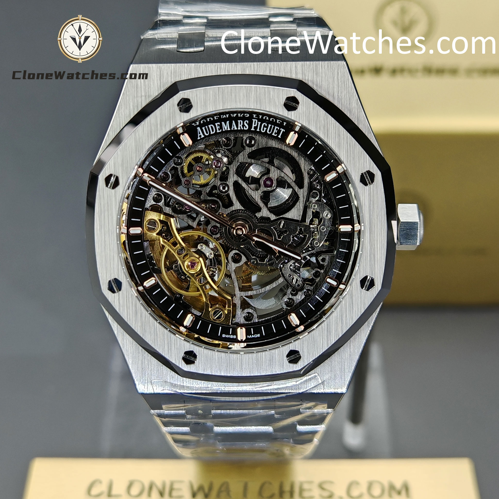 Audemars Piguet Super Clone Watches 1:1 Royal Oak 15407 Skeleton Dial