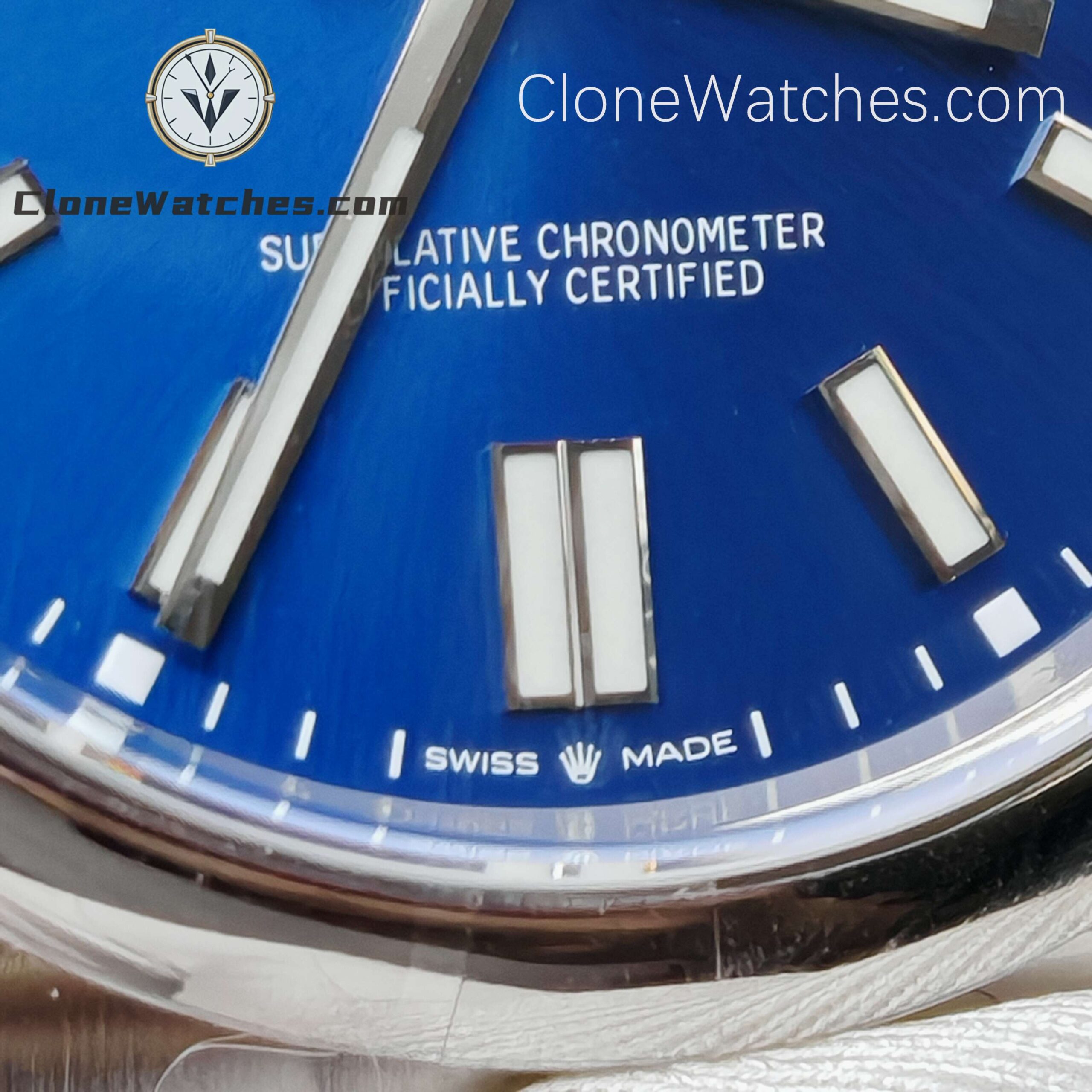 Rolex Super Clone Watches 1:1 Oyster Perpetual Blue Dial 41MM m124300-0003 3230 Movement