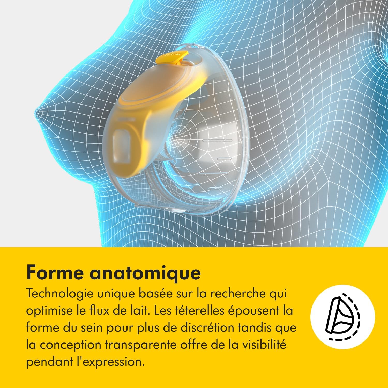 Tire lait électrique double mains libres compact avec application