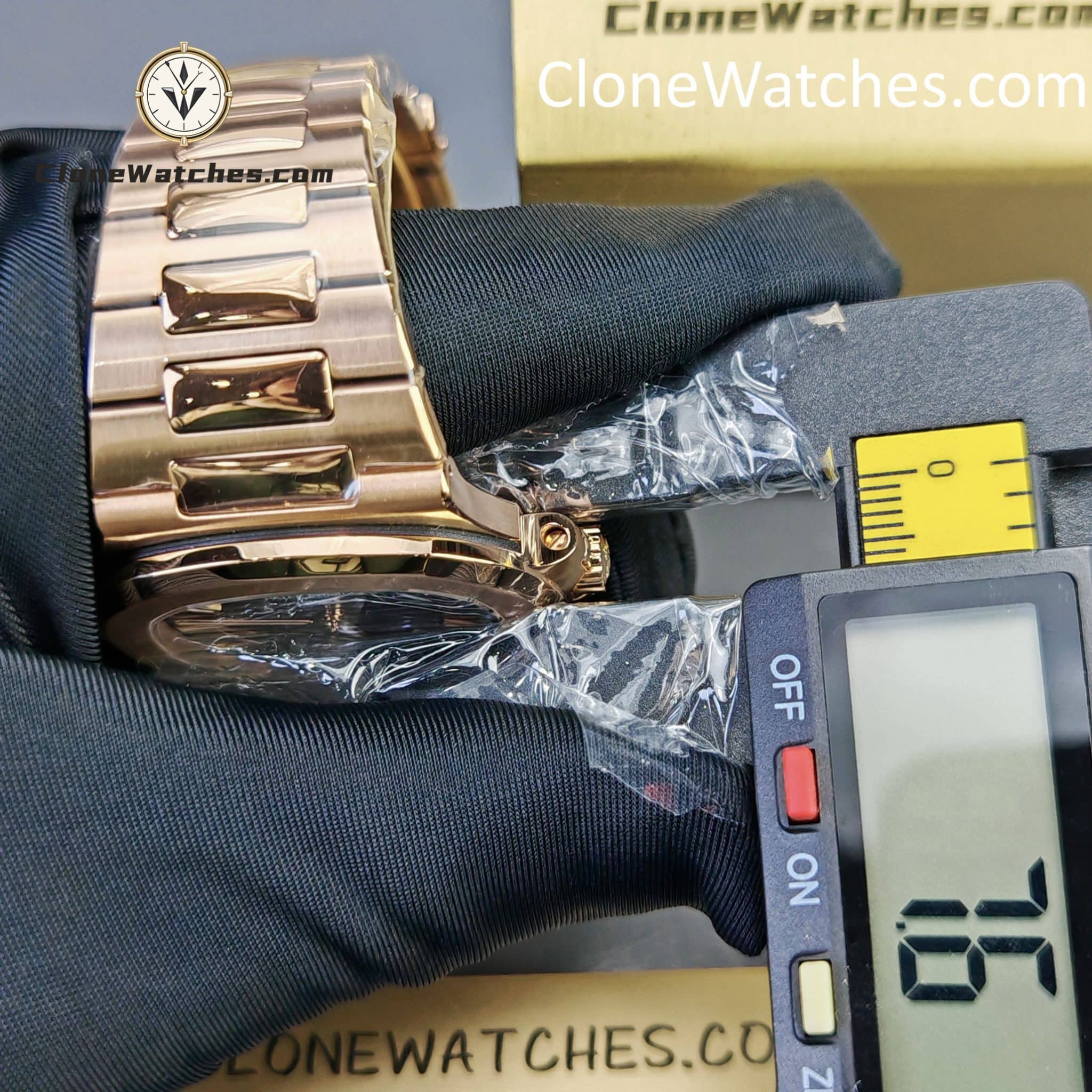 Patek Philippe Super Clone Watches 1:1 Nautilus 5711 Grey Dial 18K Rose Gold