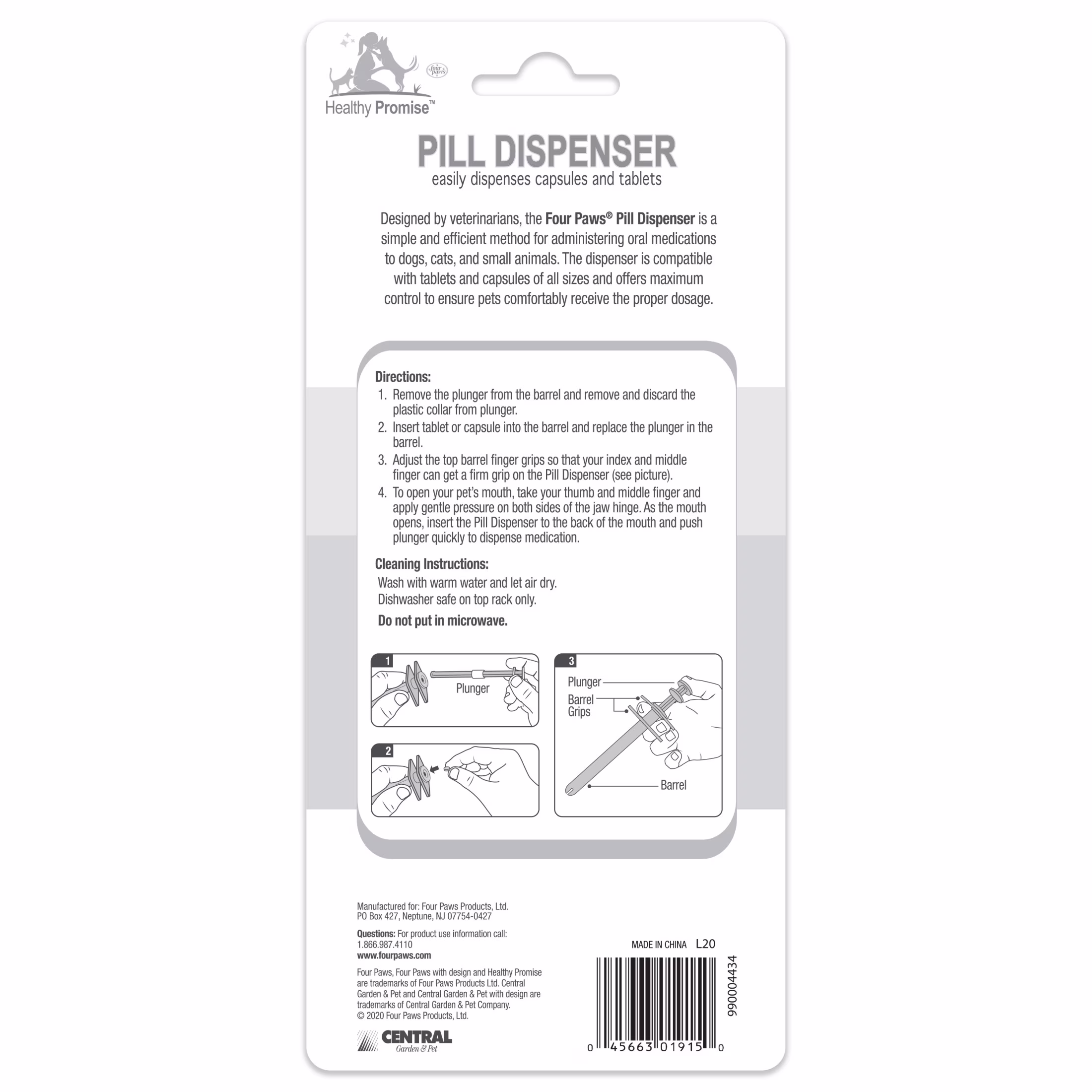 Four Paws Healthy Promise Pet Pill Dispenser (1 Count)