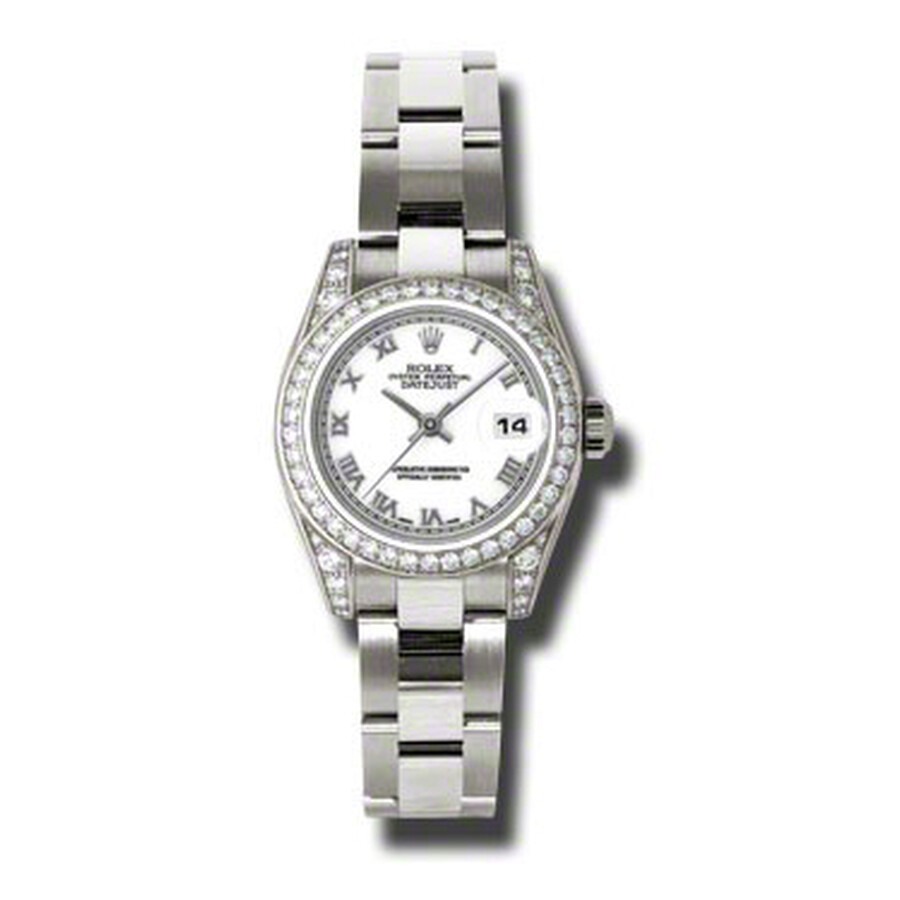 Rolex Lady Datejust 26 White Dial 18K White Gold Oyster Bracelet Automatic Watch 179159WRO（Lifetime free warranty+90-days replacement service & Refund!.）