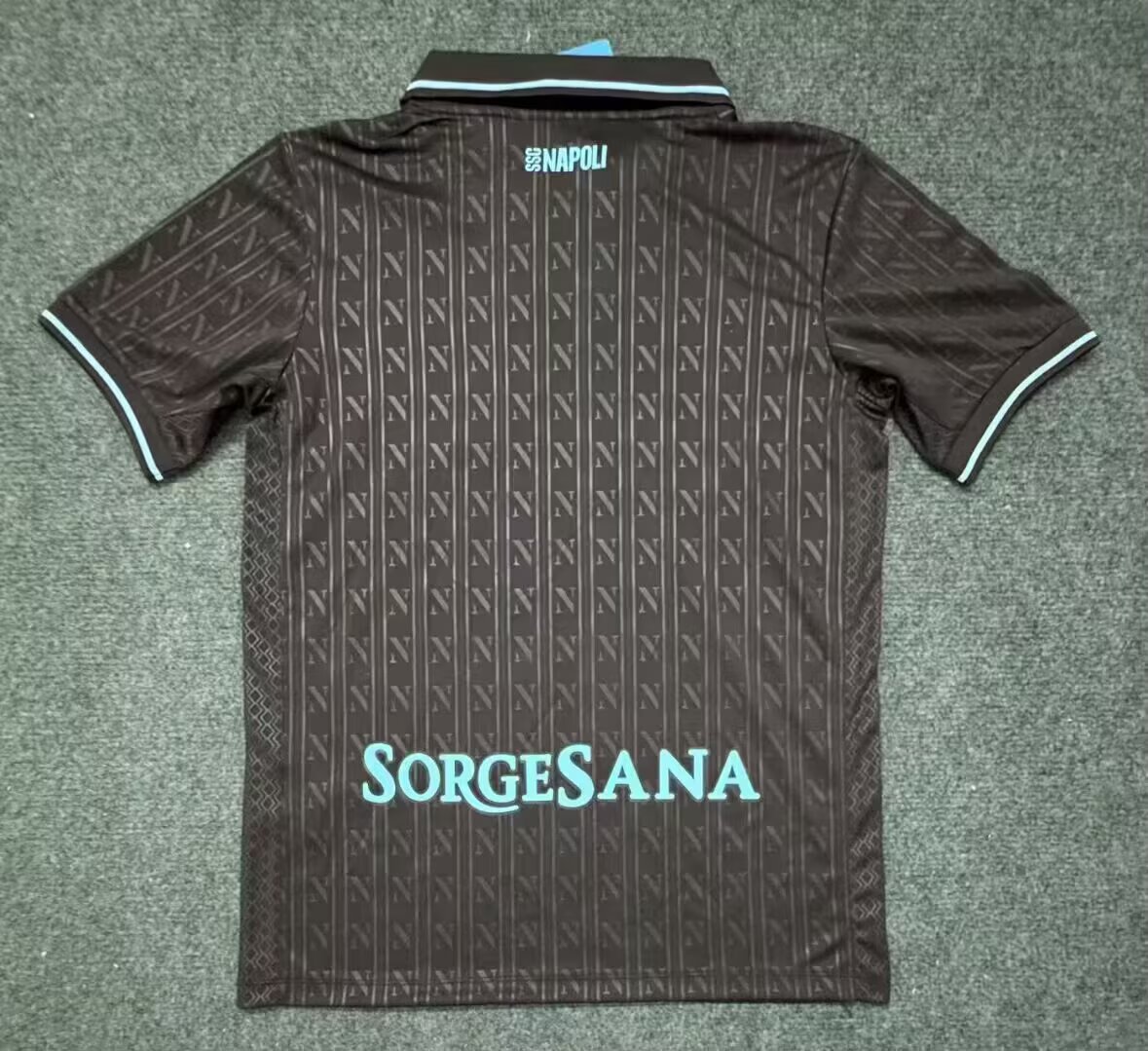 2025-2026 Napoli Second Away Jersey Black - Fan Edition
