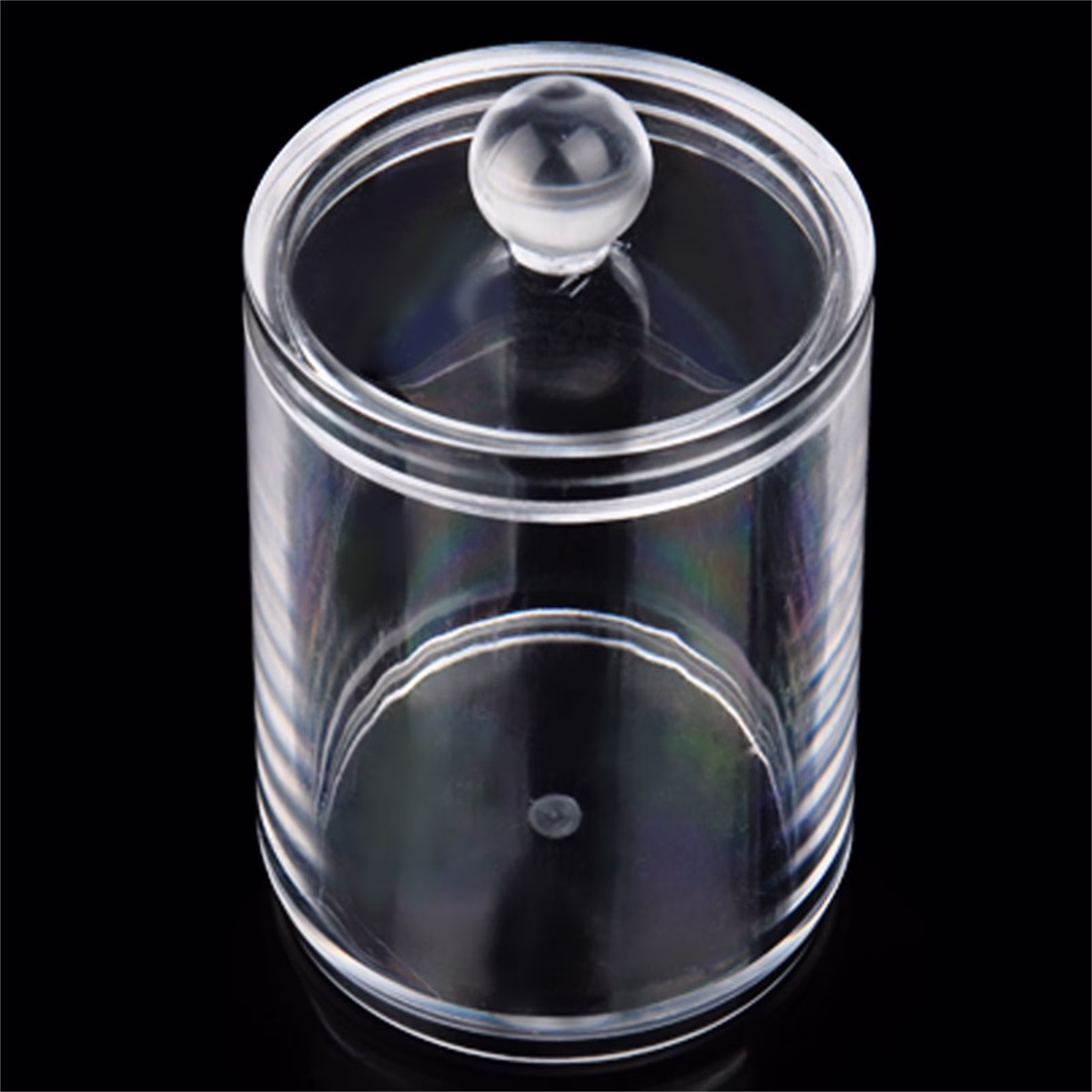 Moocorvic Qtip Holder Dispenser for Cotton Ball,Cotton Swab,Floss Picks,Clear Plastic Jar Set for Bathroom Organizer Accessories,Makeup Organizer