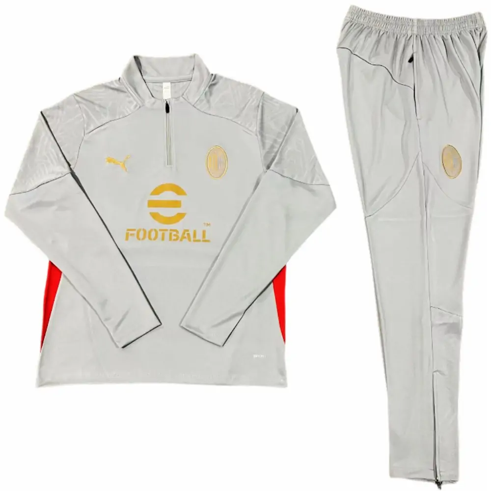 AC Milan grey kids training uniform for the 2024-25 season