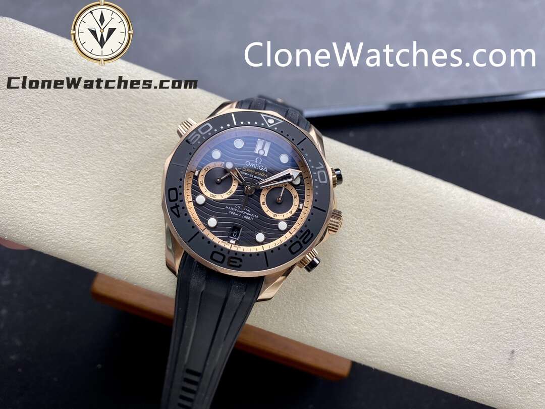 OMEGA Super Clone Watches 1:1 Seamaster Diver 300M Rose Gold 210.62.44.51.01.001 44MM