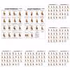 Frameless Chair Workout Gym Poster, Home Fitness Exercise Wall Art for Training and Exercise Room Decoration