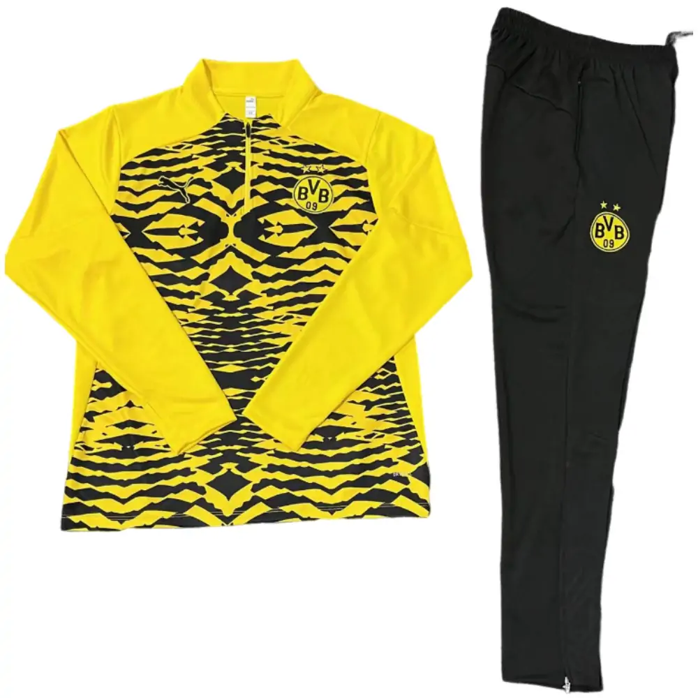 2024-25 New Season Dortmund Yellow [Camouflage] Children's Training Suit