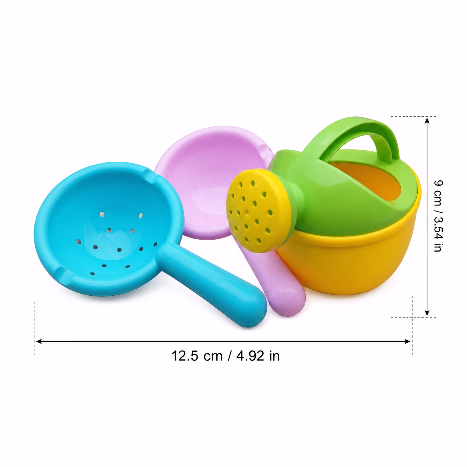 Kiddiway Water Toys Set with Watering Can - for Kids Toddlers, Includes Scoop & Windmill, Floating Bathtub Play, Mold-Free Baby Bath Toys, Pool & Water Table,A