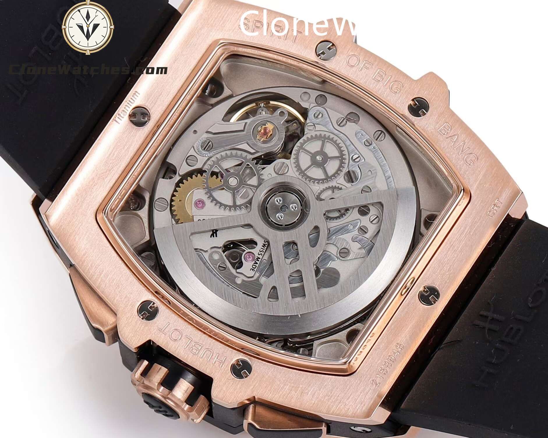 Hublot Super Clone Watches 1:1 Spirit of Big Bang Rose Gold Diamonds 642.OX.0180.RX.1104