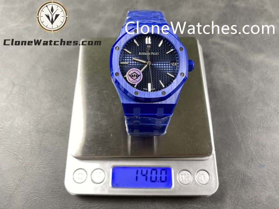 Audemars Piguet Super Clone Watches 1:1 Royal Oak Blue Ceramic 15500 Blue dial