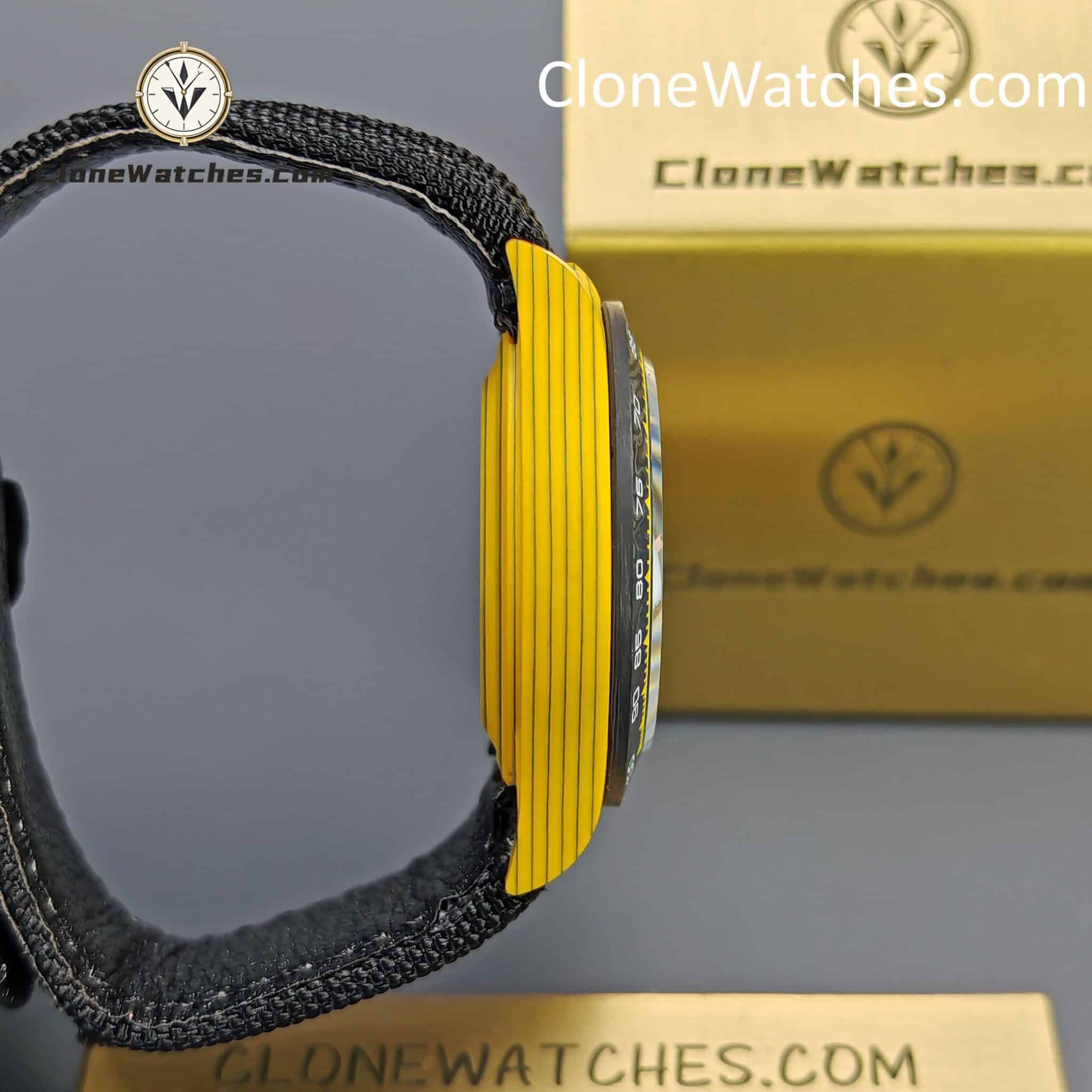 Modified Super Clone Watches 1:1 DiW Rolex Daytona Carbon Fiber BUMBLEBEE