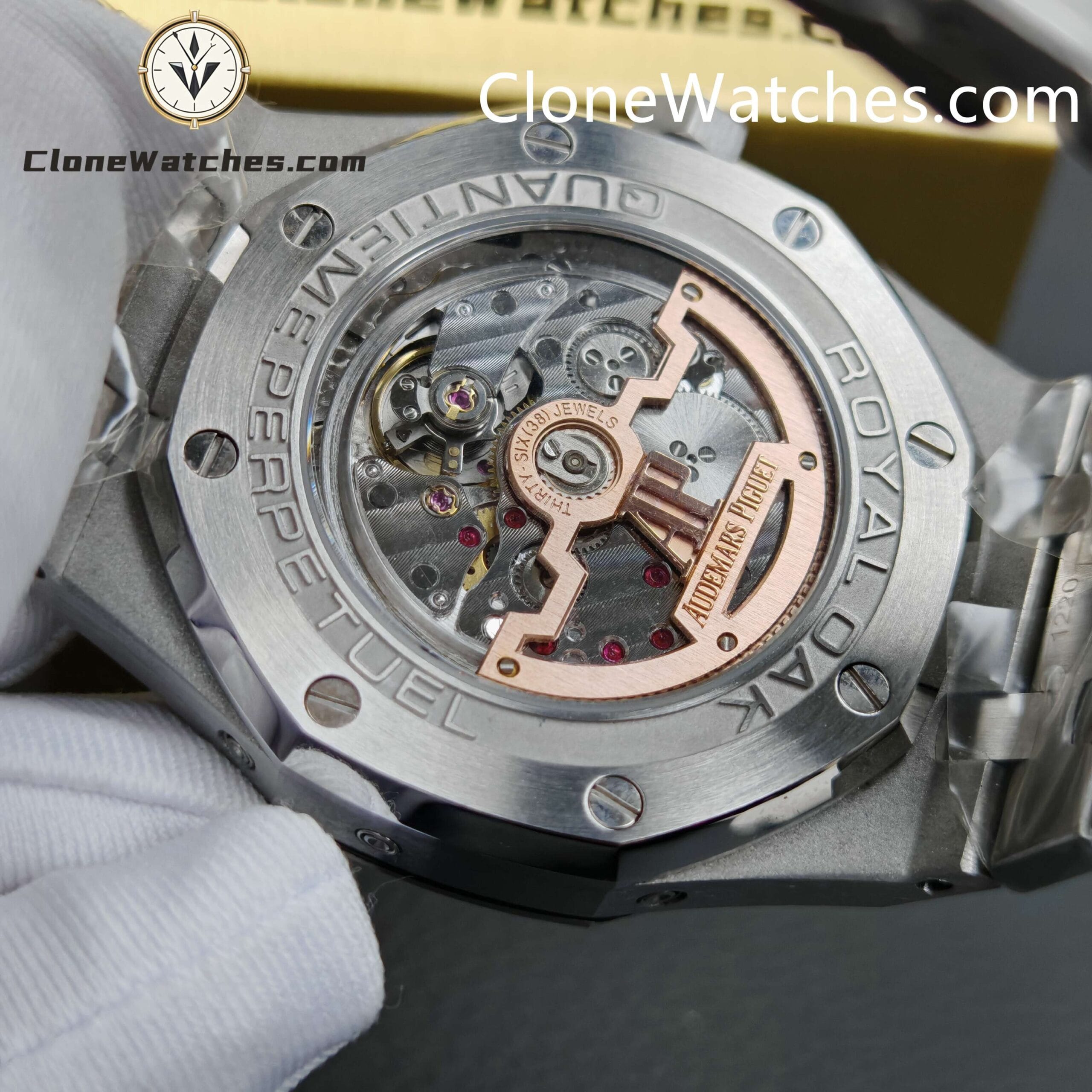 Audemars Piguet Super Clone Watches 1:1 Royal Oak Perpetual Calendar Black Dial 26607BC 41MM