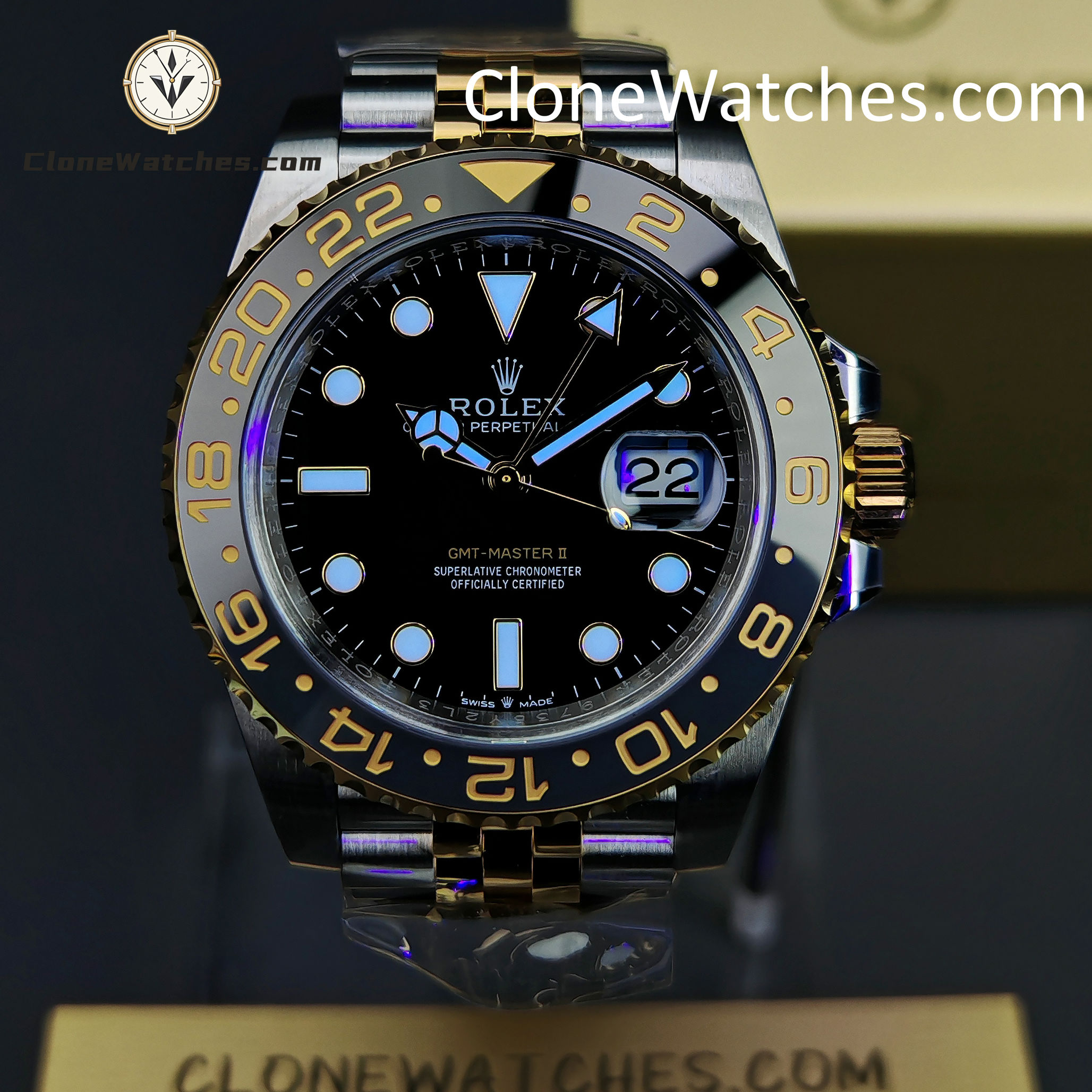 Rolex Super Clone Watches 1:1 GMT Master II m126713grnr Jubilee 3285 Movement