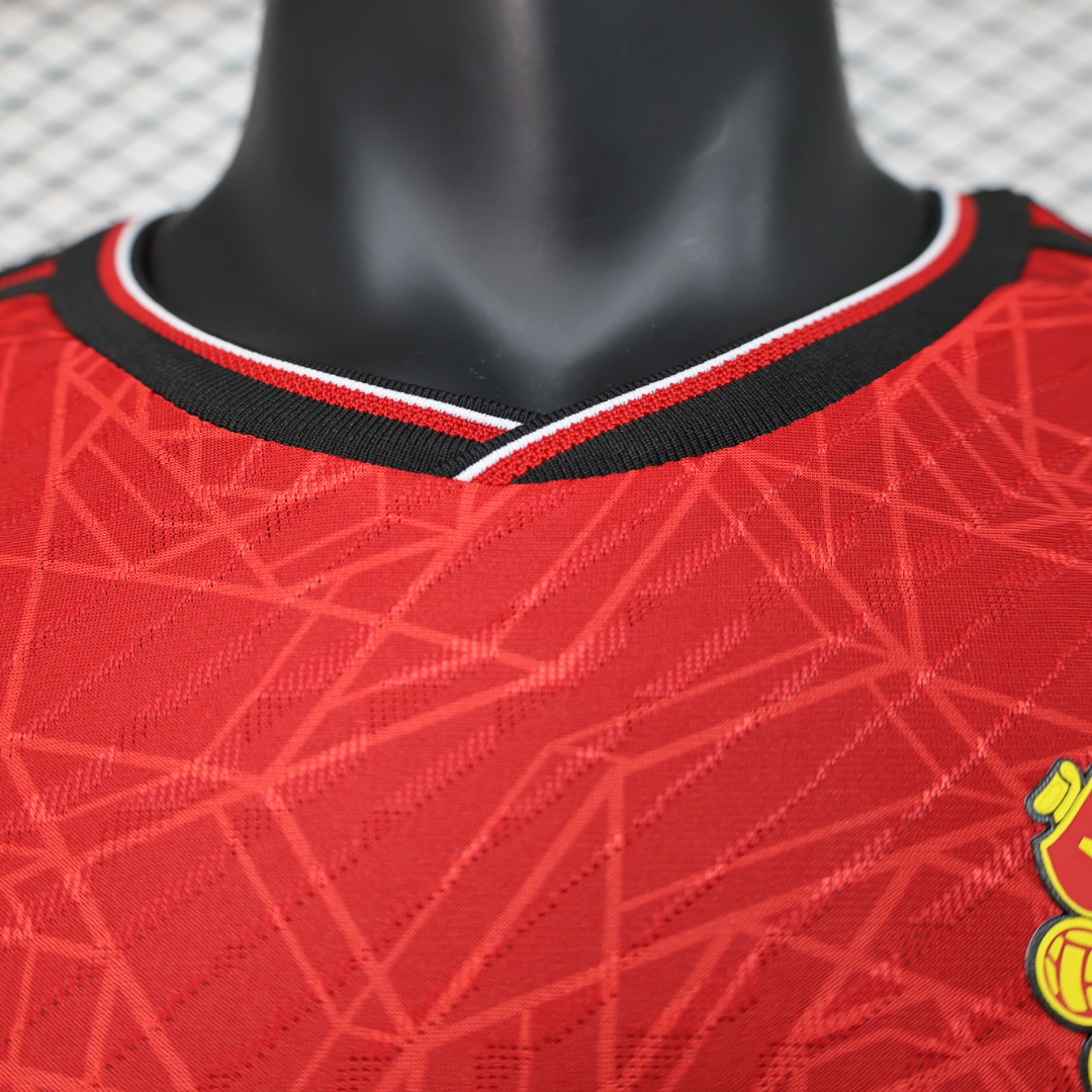 2023/24 Manchester United Home Long Sleeve Shirt - Player Version