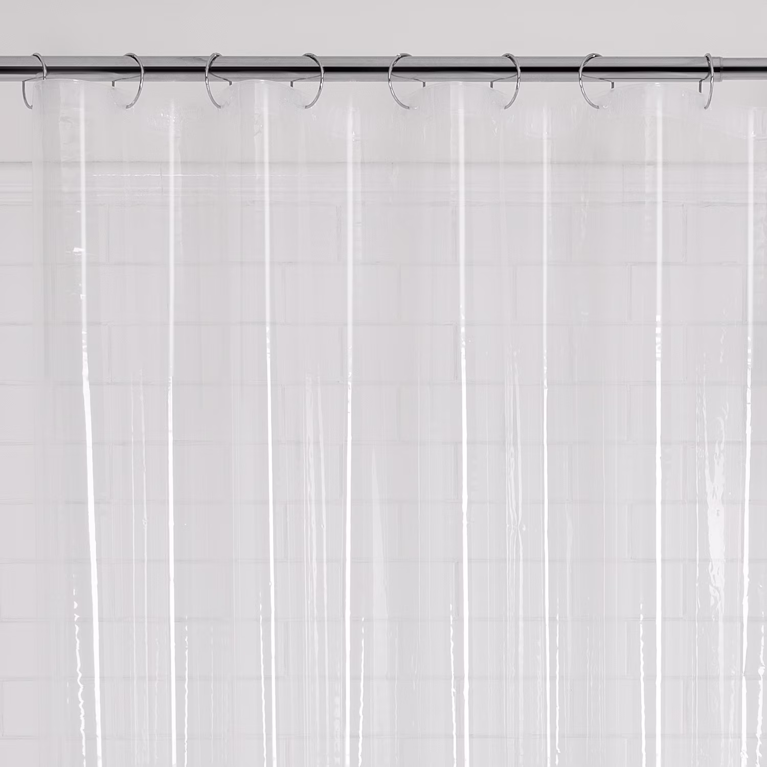 Mainstays Light Weight PEVA Shower Liner, 70 in x 71 in, Clear