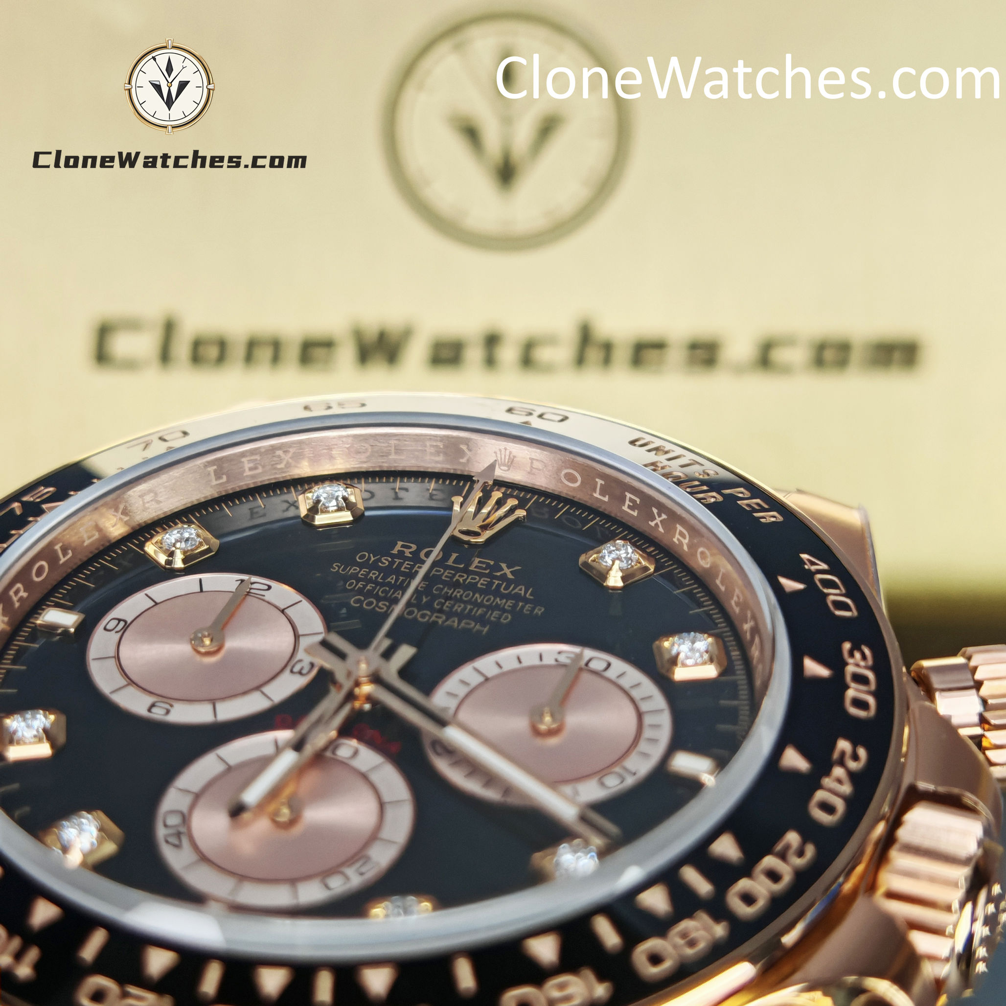 Rolex Super Clone Watches 1:1 Daytona Rose Gold M126515ln-0004 4131 Movement
