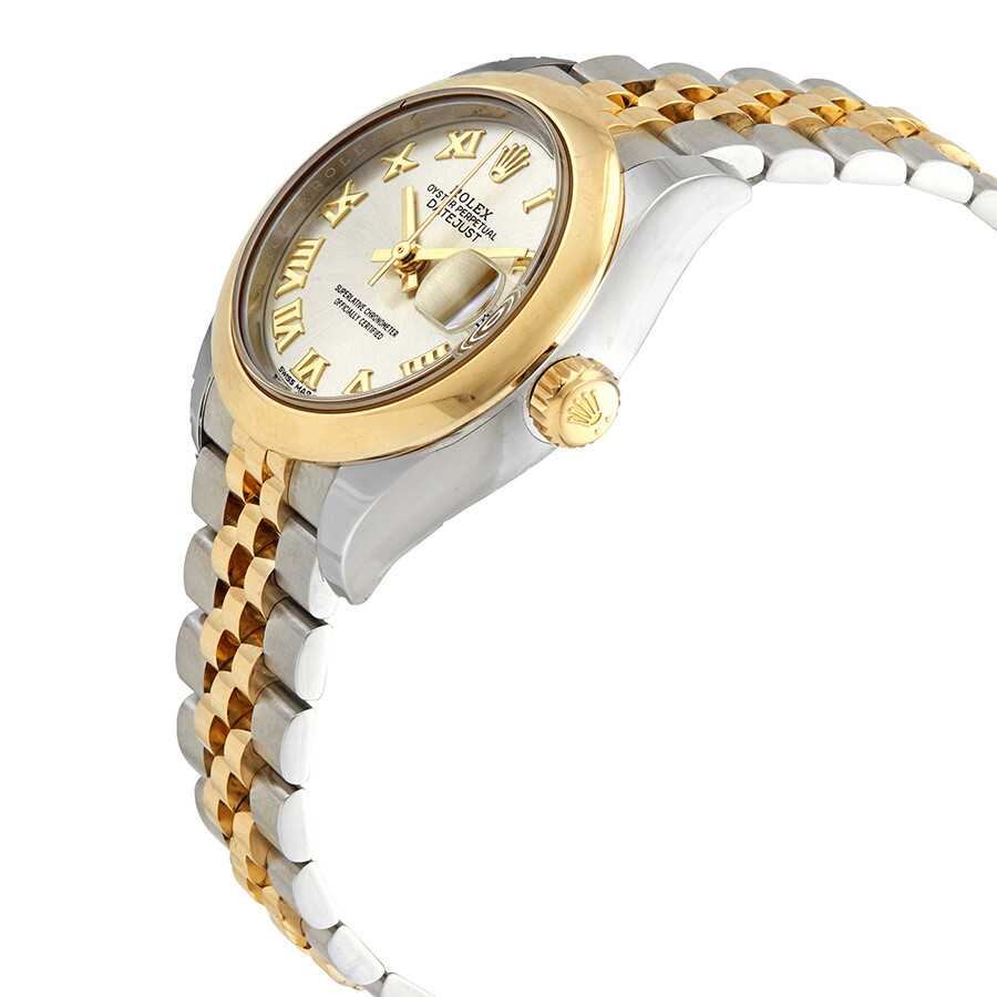 Rolex Lady Datejust 28 Silver Dial Steel and 18K Yellow Gold Watch 279163SRJ（Lifetime free warranty+90-days replacement service & Refund!.）