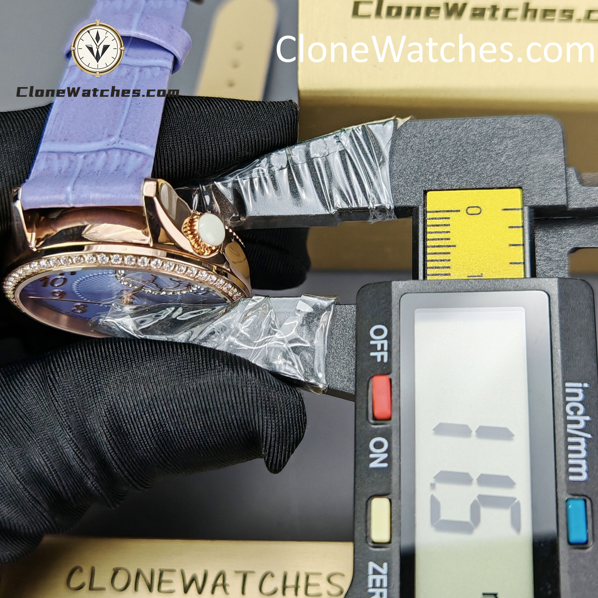 Vacheron Constantin Super Clone Watches 1:1 Égérie Moon Phase 8005F/000R-H030 Purple Dial