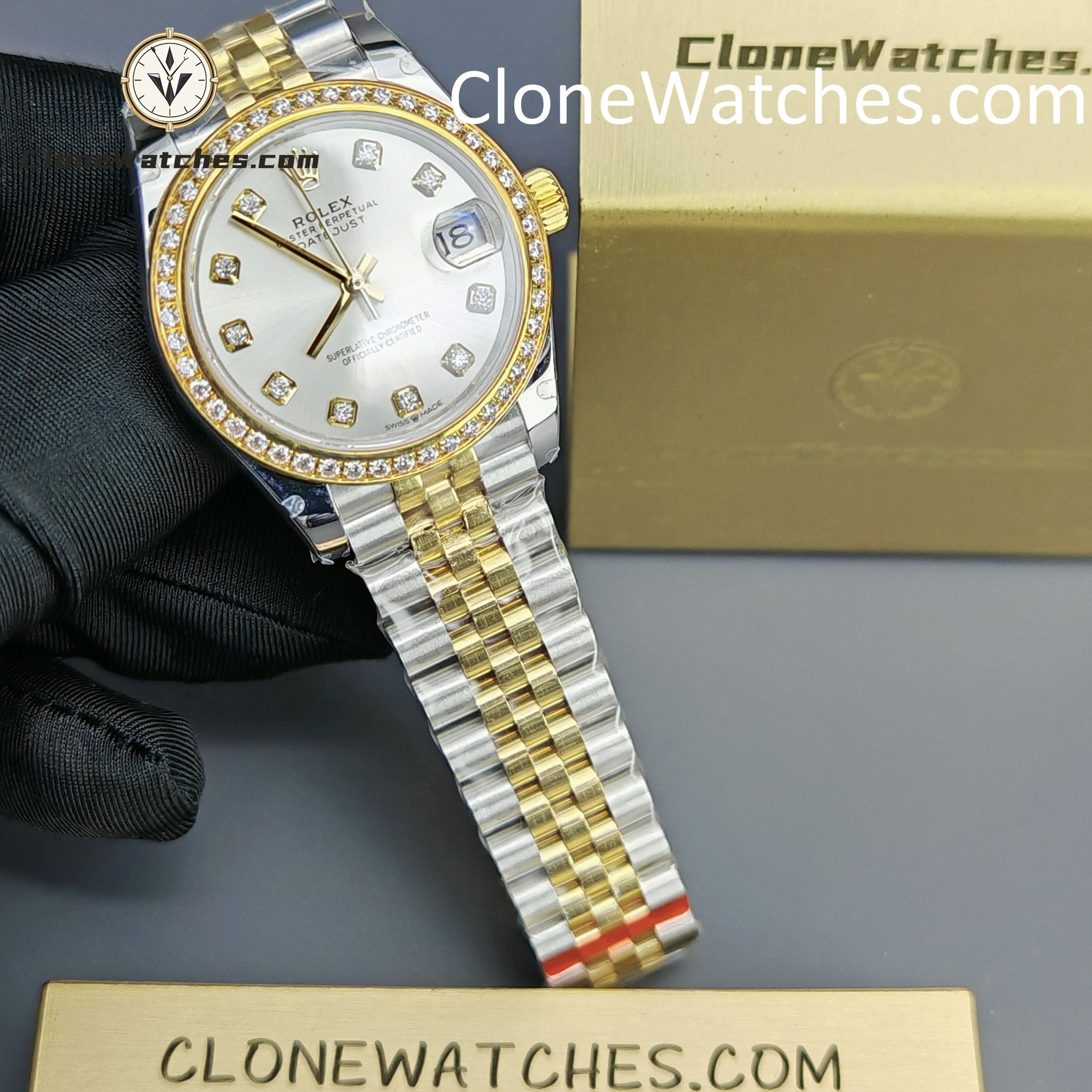 Rolex Super Clone Watches 1:1 DateJust m278383rbr-0020 Jubilee 31MM 2236 Movement