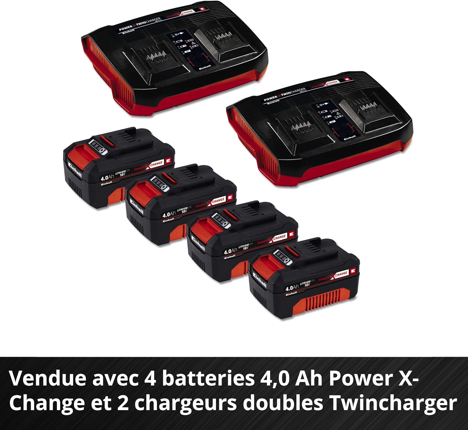 Tondeuse gazon sans fil GP-CM 36/47 S HW Li 36V largeur 47 cm autotractée moteur sans charbon 4 batteries