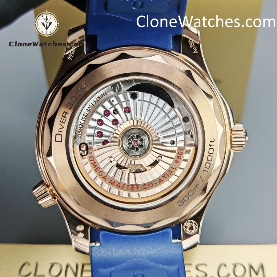 OMEGA Super Clone Watches 1:1 Seamaster Diver 300M Rose Gold 210.62.42.20.03.001 42MM