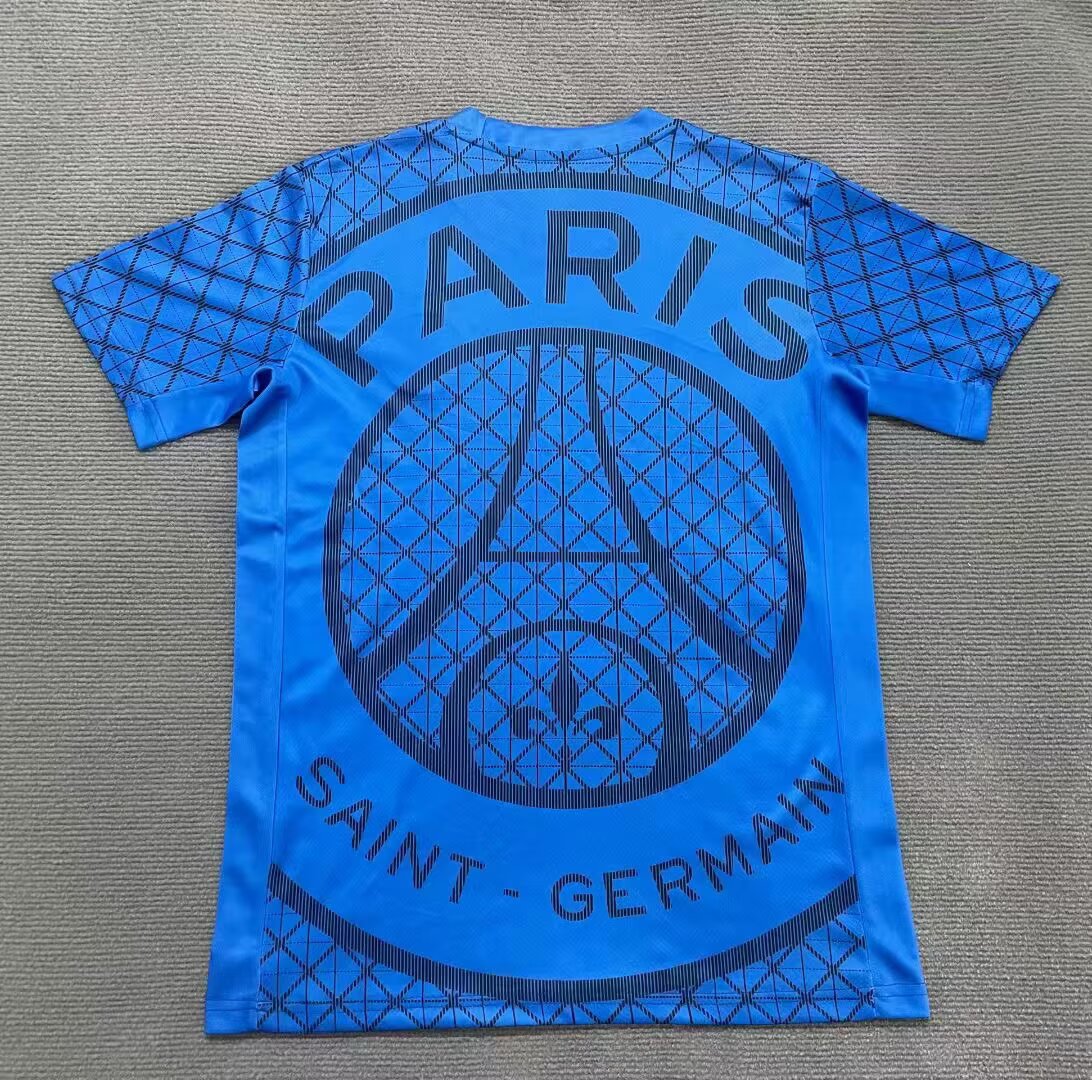 25-26 Paris training uniform blue ribbon star jersey - fan version