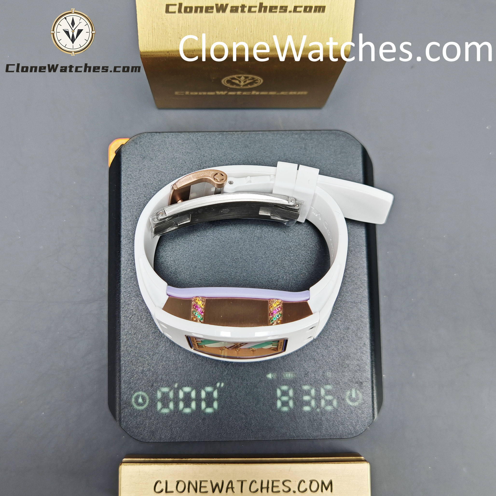 Richard Mille Super Clone Watches 1:1 RM 07-03 “Marshmallow” ATZ Ceramic/TZP White Strap