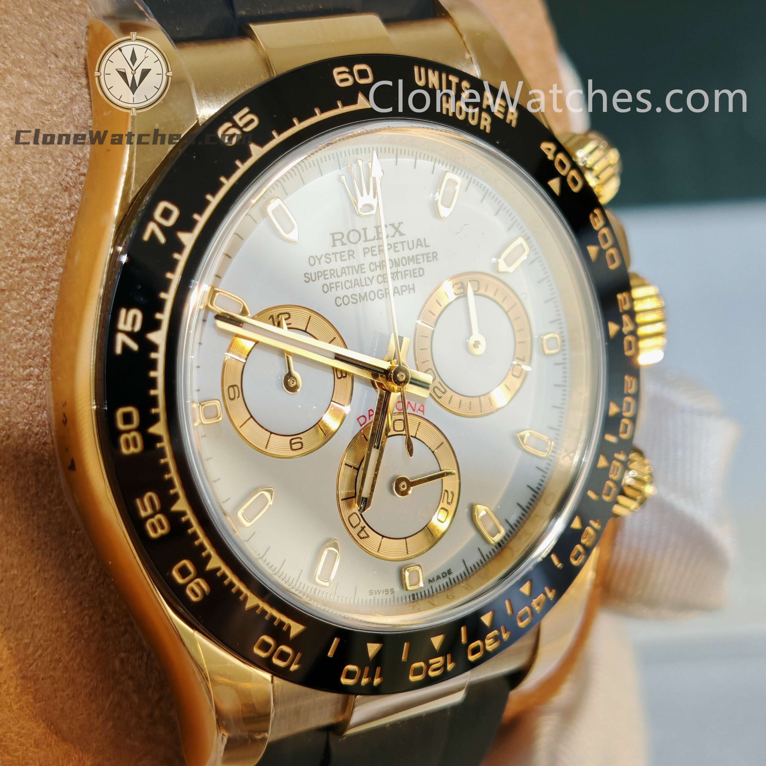 Rolex Super Clone Watches 1:1 Daytona M116518LN-0041 4130 Movement