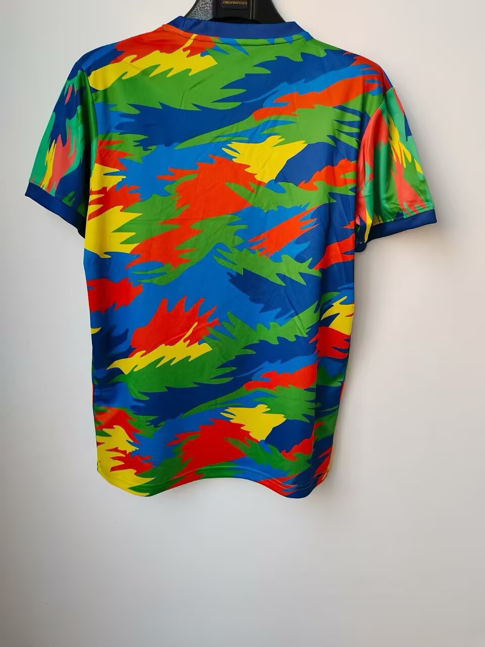 2025-26 Brazil Special Edition Camouflage Blue Collar Jersey - Fan Edition