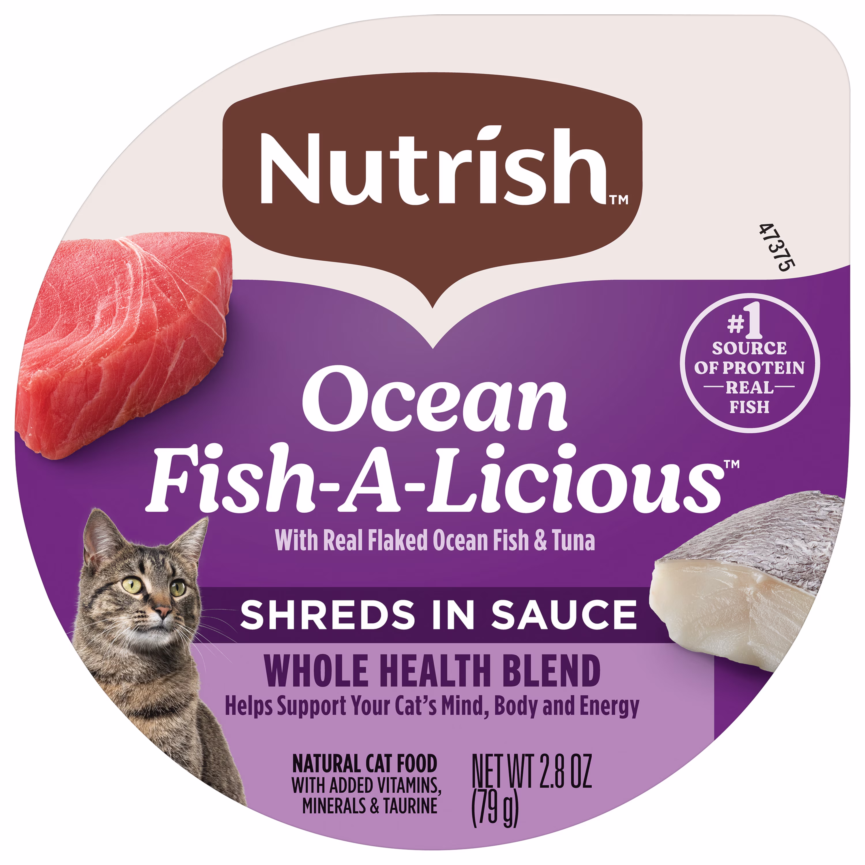 (6 pack) Rachael Ray Nutrish Natural Wet Cat Food, Grain Free, Ocean Fish-a-Licious, 2.8 oz Tub