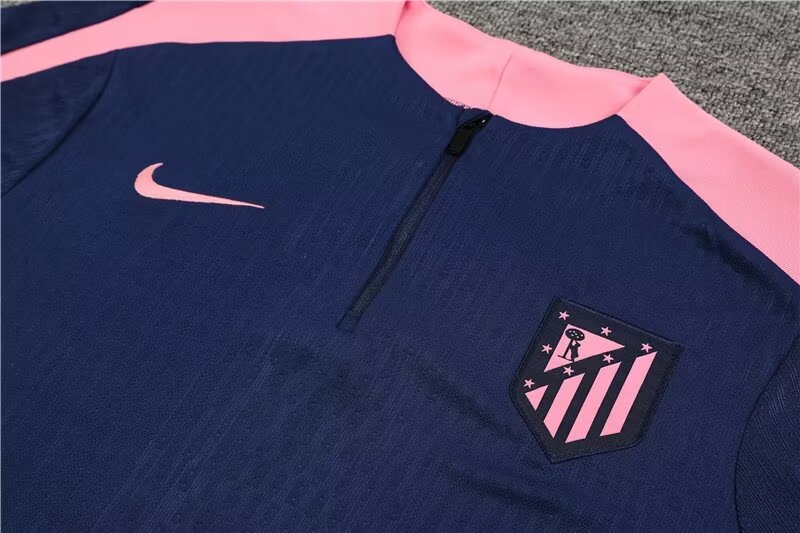 2024/25 Atletico Madrid Half-La Training Jersey Royal Blue 1:1 Thai Quality Set