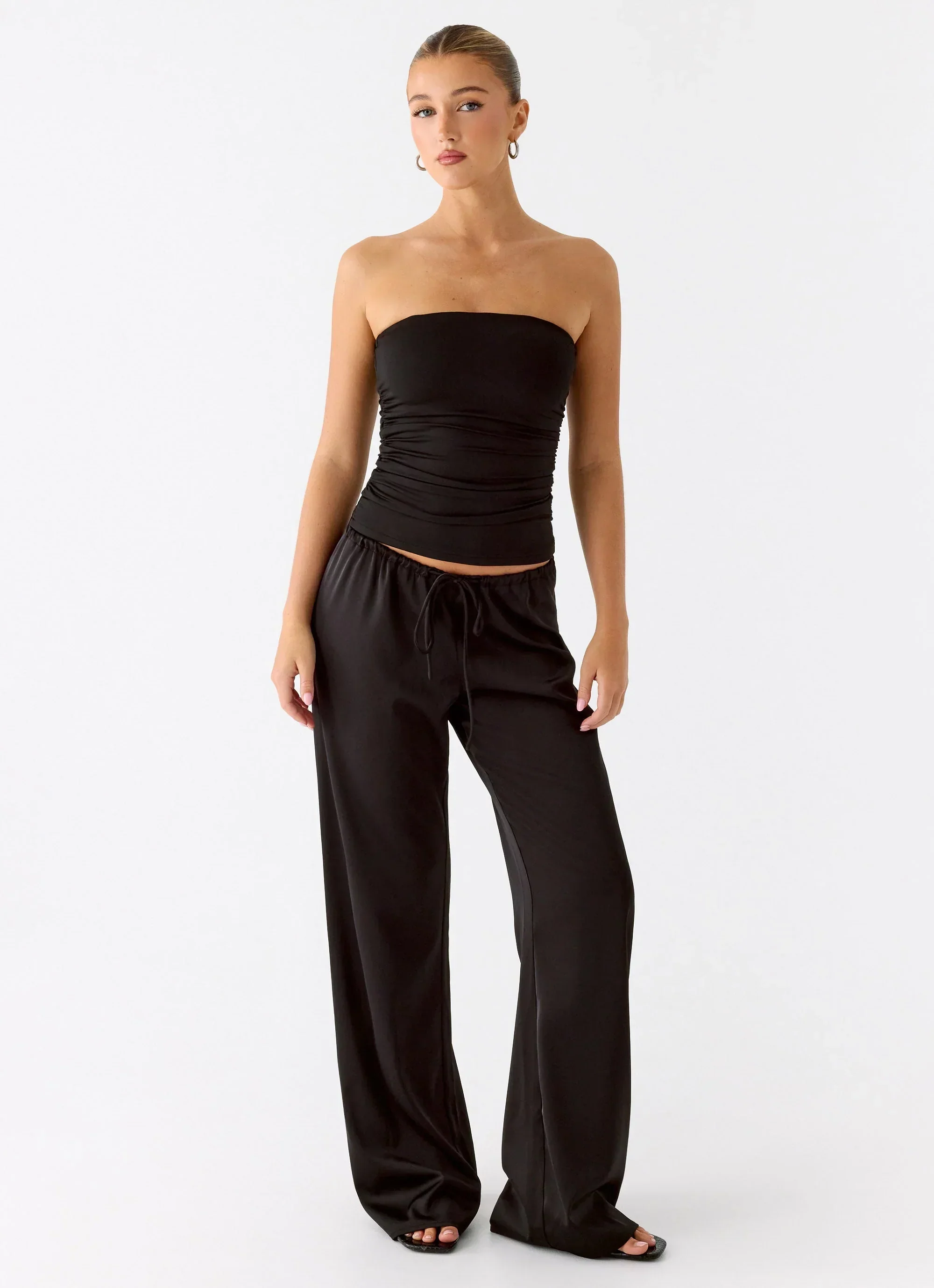 Deacon Low Rise Pants - Black