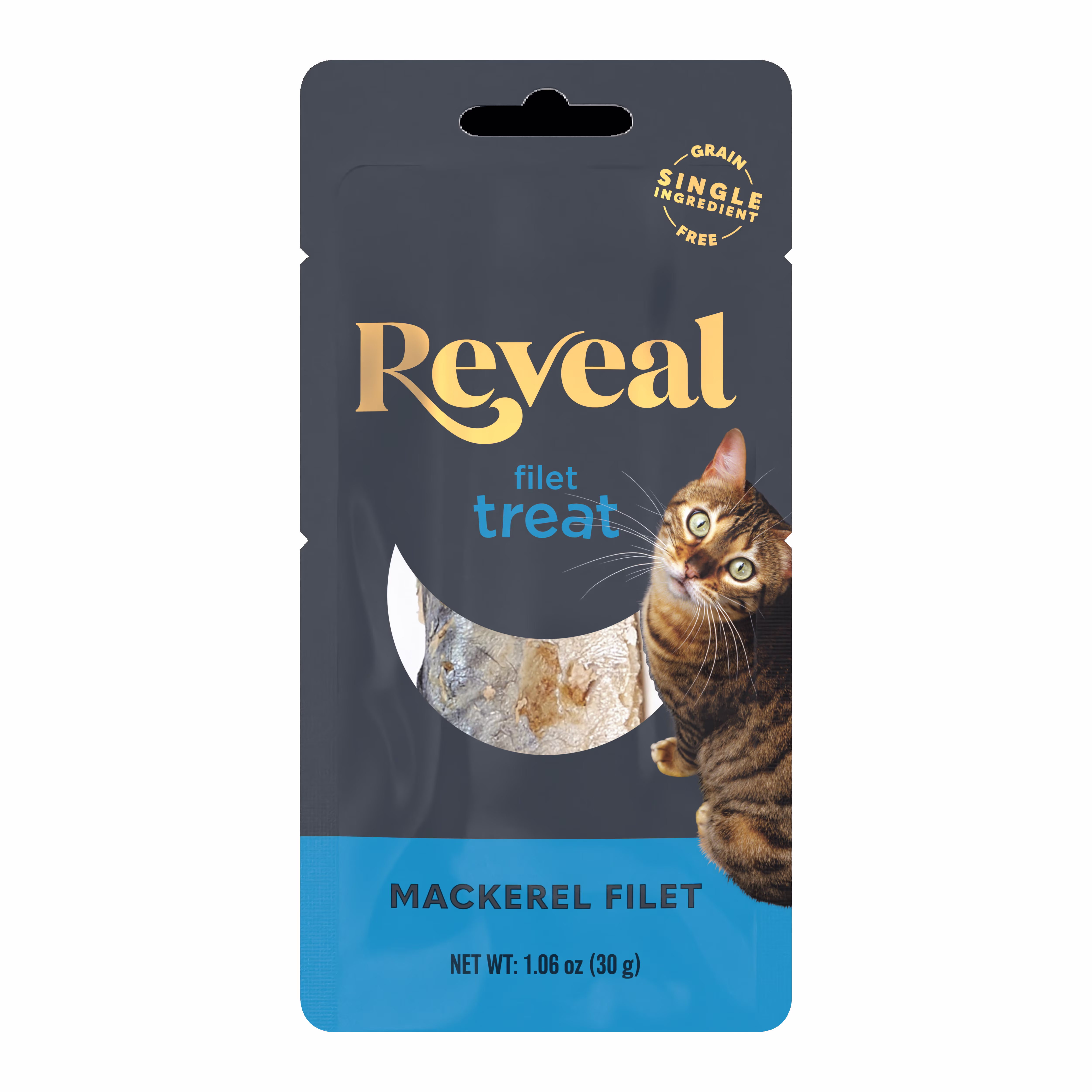 Reveal Pet Food Natural Cat Treats Whole Mackerel Loin 1.06oz