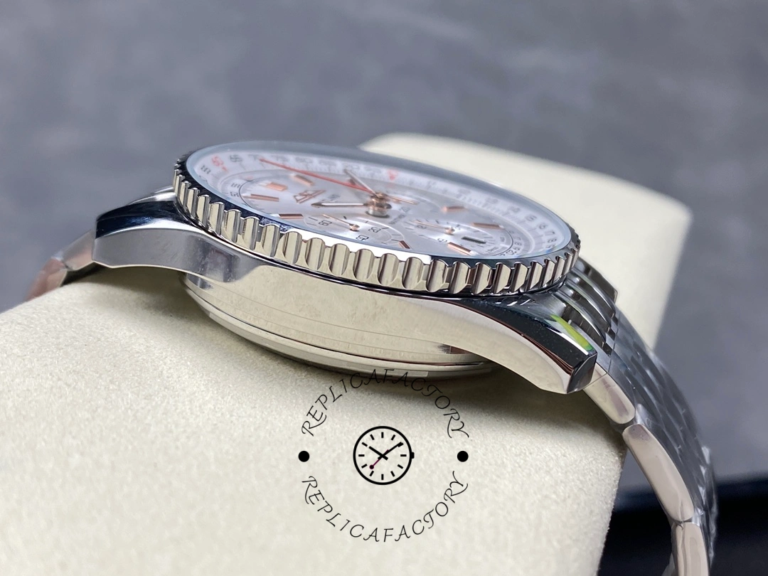 Breitling Navitimer B01 Clone AB0139211G1A1 Silver Dial 41mm