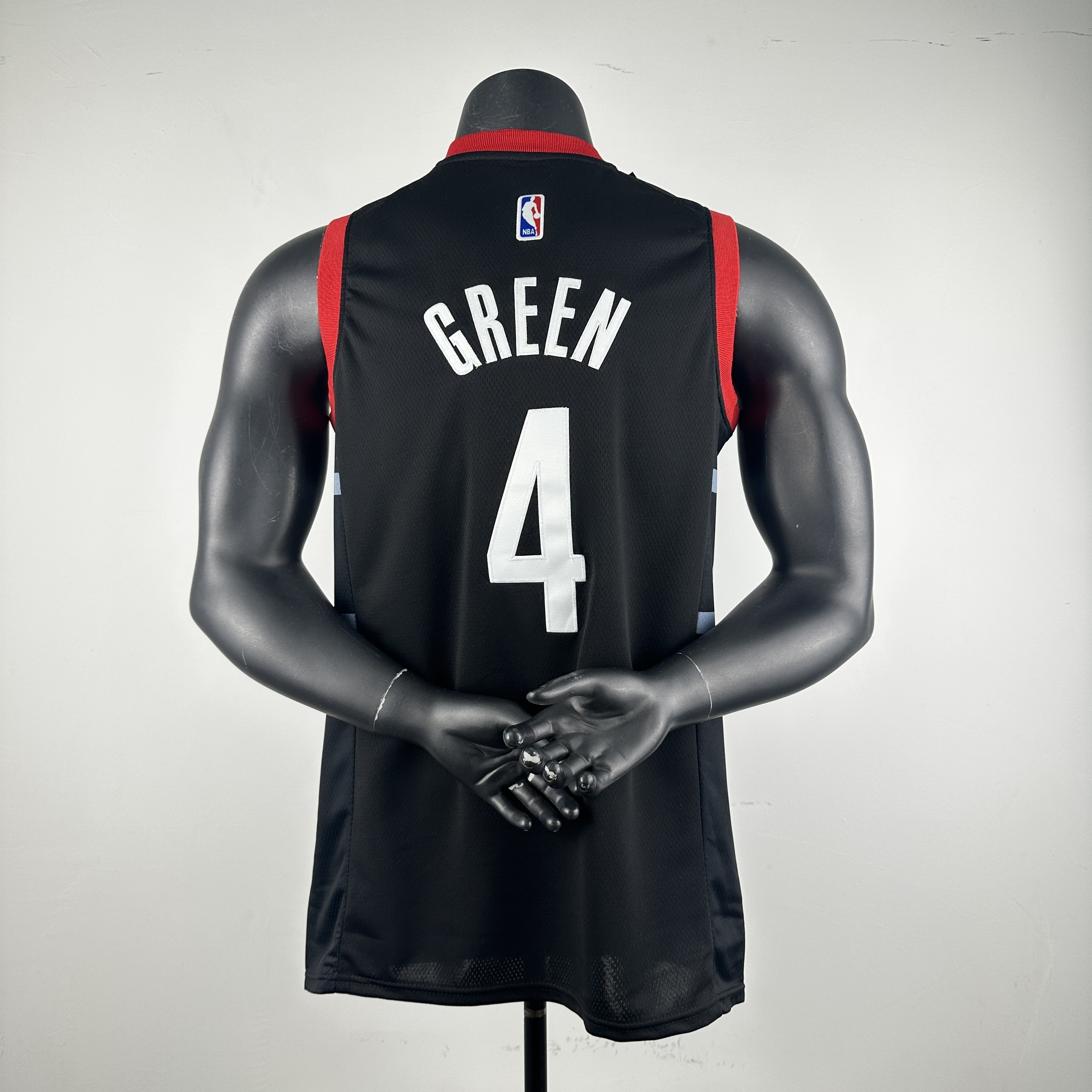 Embroidered 23rd season Rockets Jumpman style No. 4 Green