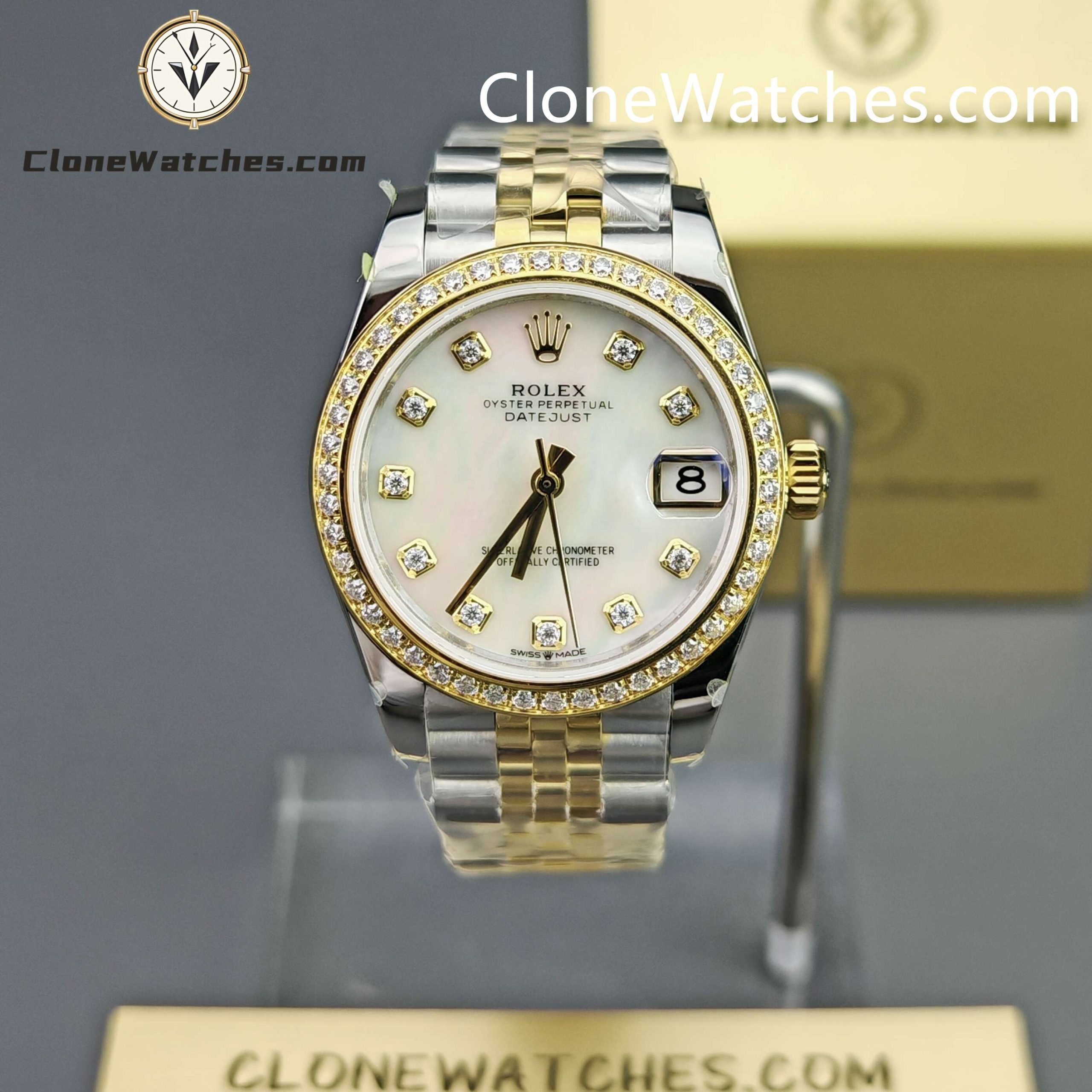 Rolex Super Clone Watches 1:1 DateJust m278383rbr-0028 Jubilee 31MM 2236 Movement