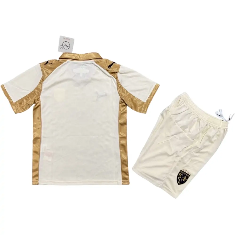 2025-26 RC Lens Second Away Kit - Short Sleeve Children's suit Fans Edition