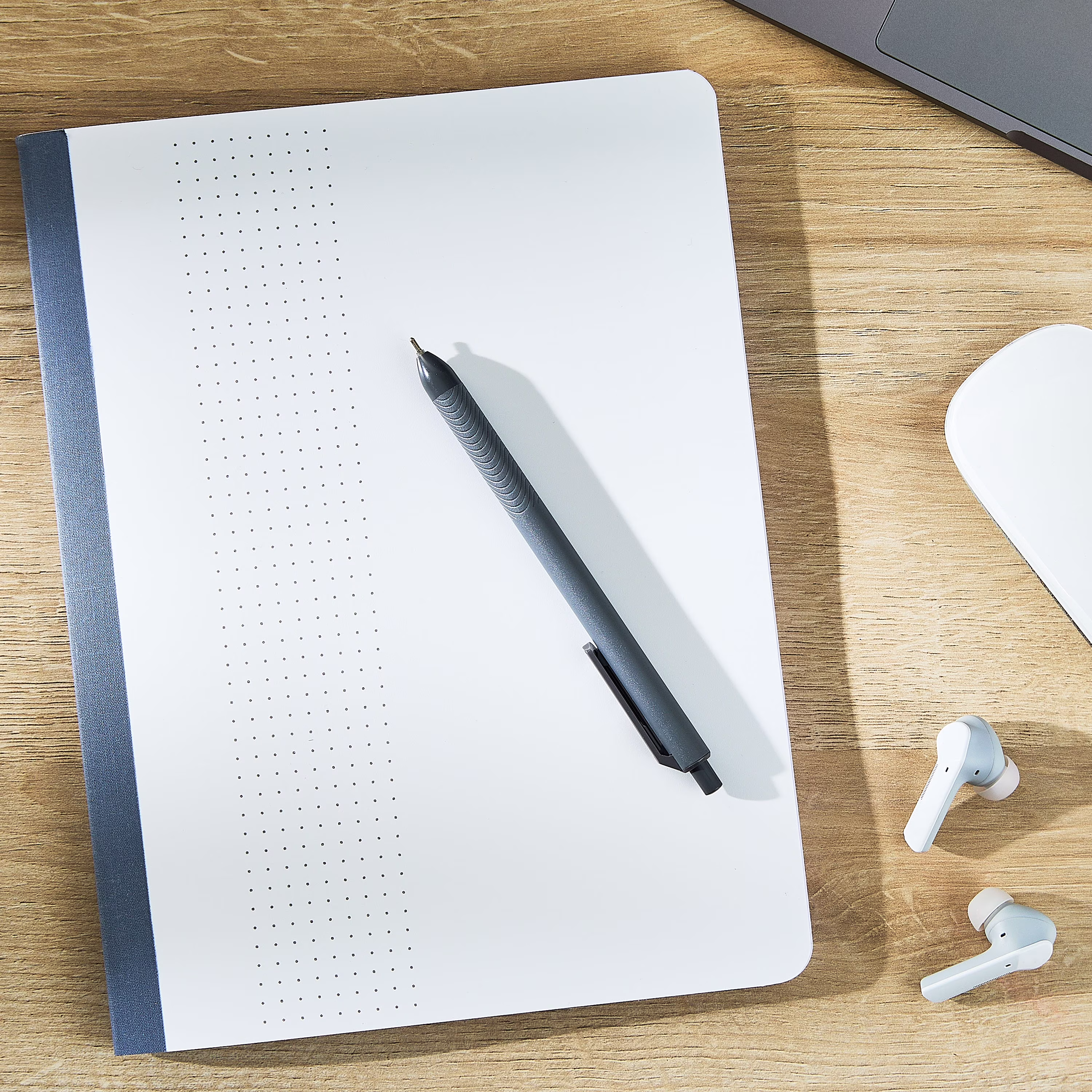 Pen+Gear Poly Cover Dot Ruled Composition Notebook, 7.5 x 9.75 Inches, White, 80 Pages