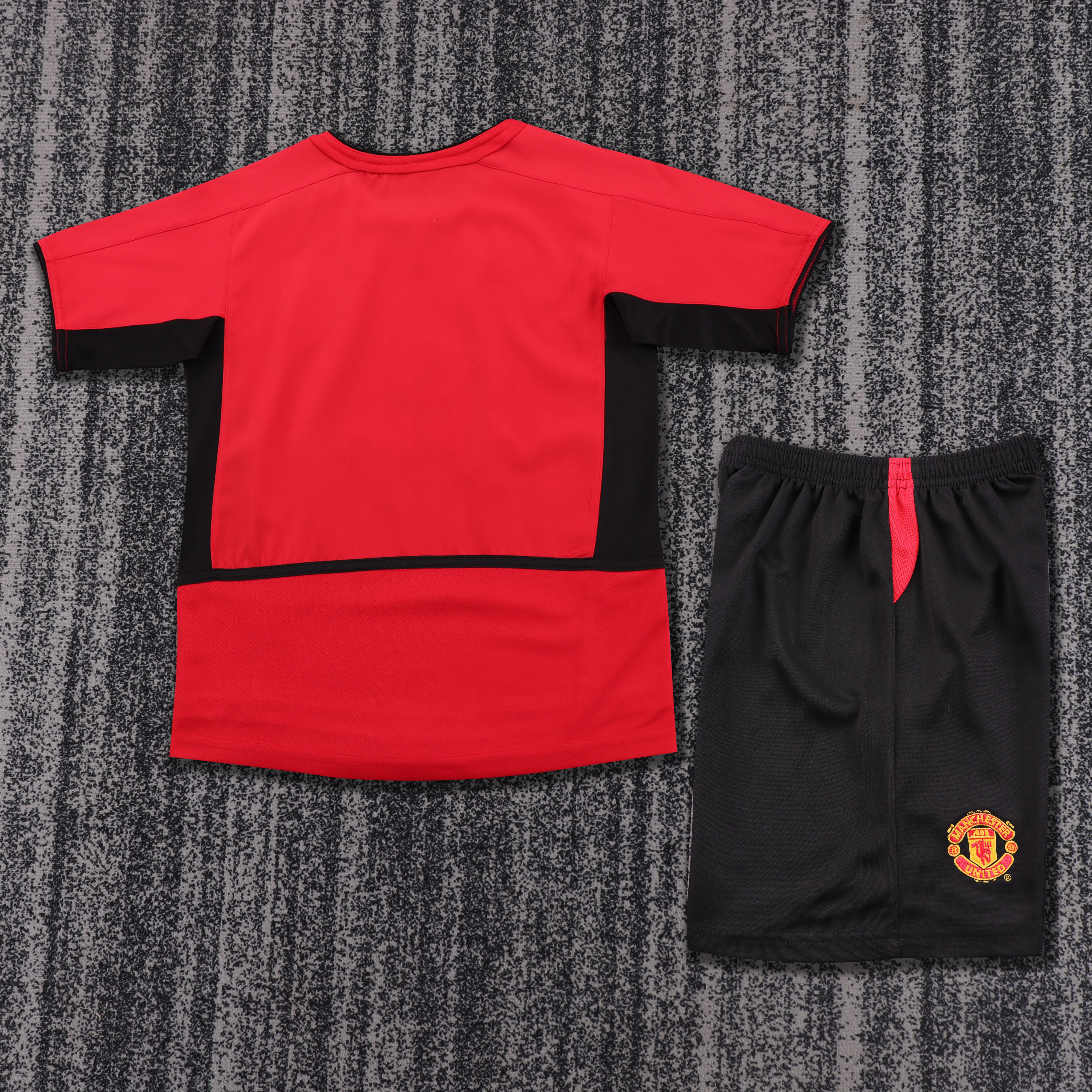 2002/04 Manchester United Home Retro Children's Jersey Set - Fans Edition